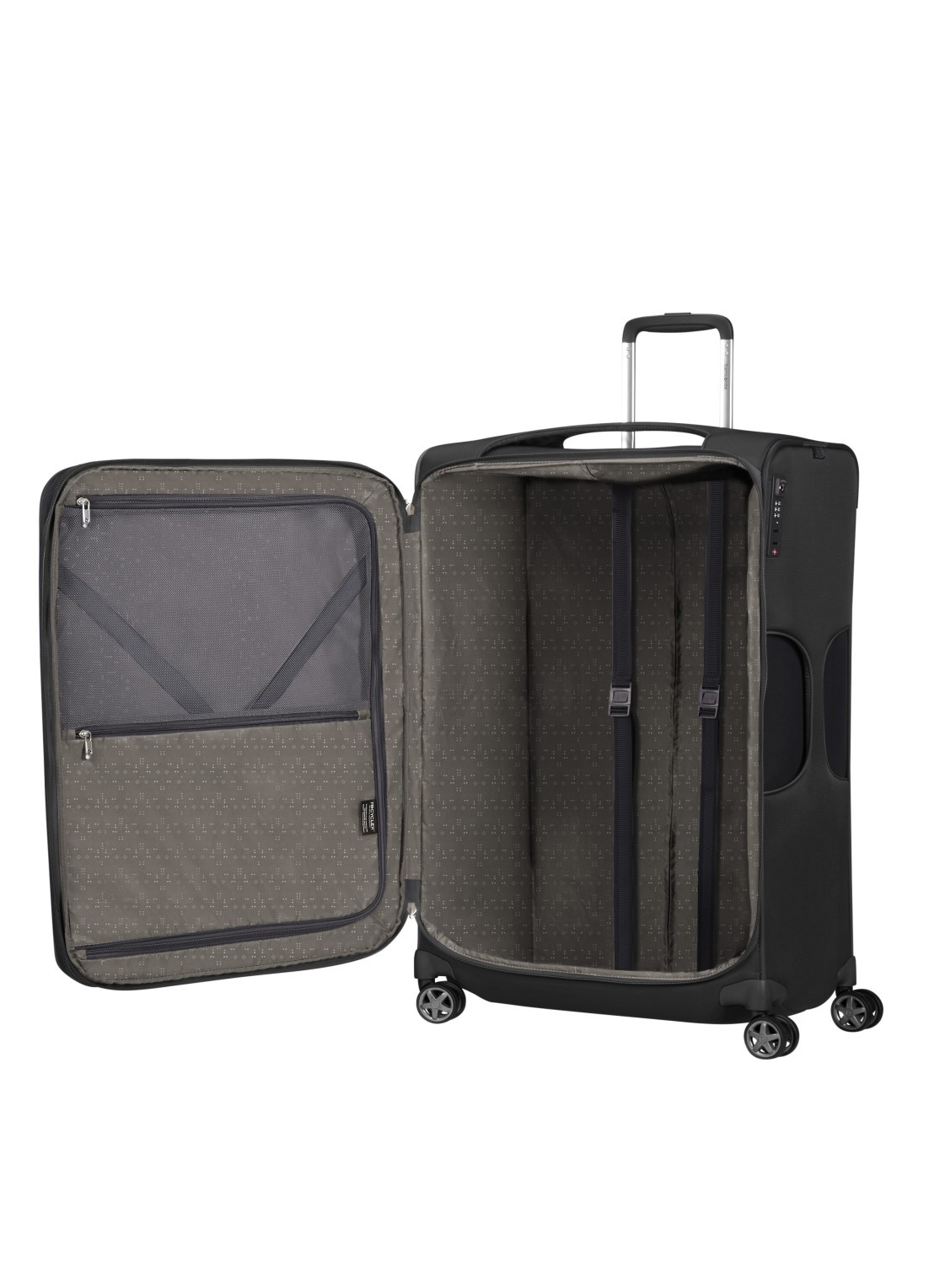 Samsonite D'LITE spinner 78 cm  - voorkant 3 zwart