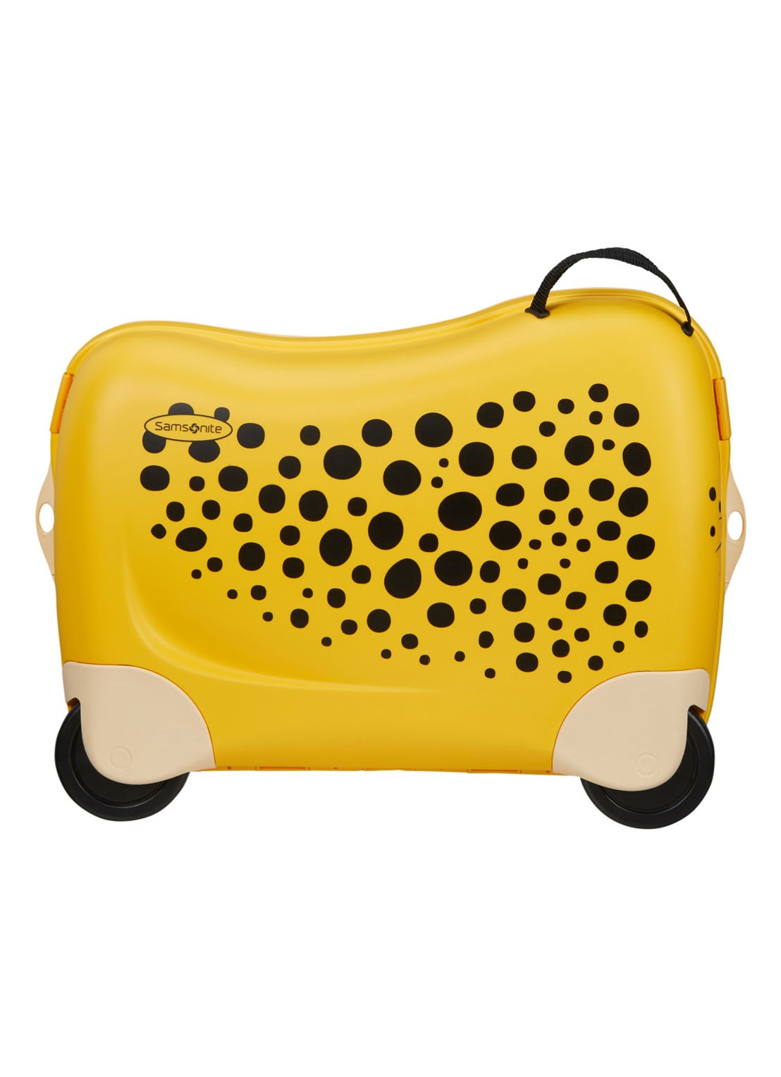 Samsonite Dream Rider Cheetah kinderkoffer 37 cm - voorkant geel