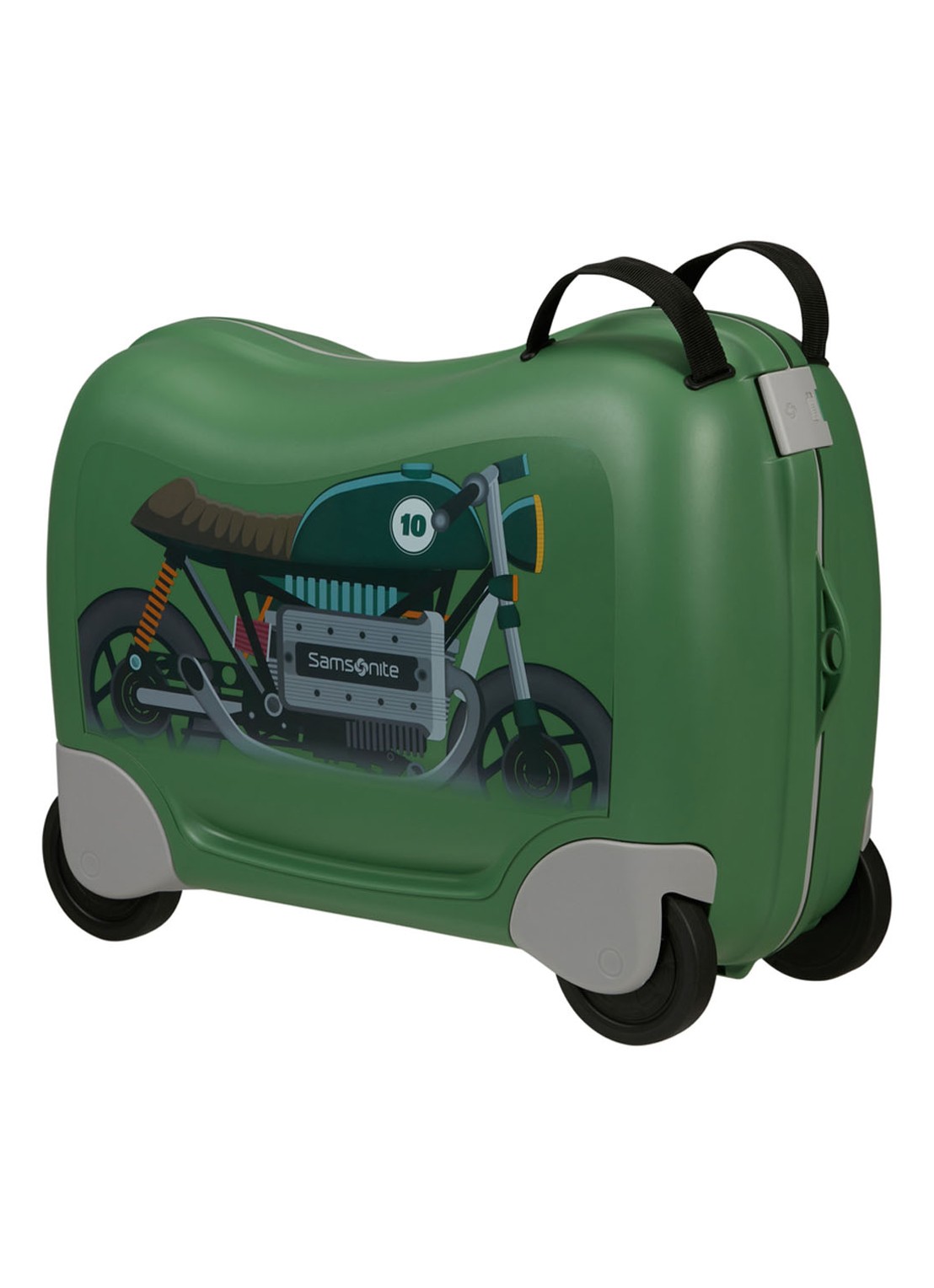 Samsonite Dream2Go Motorbike Ride-On spinner 38 cm - voorkant 2 legergroen