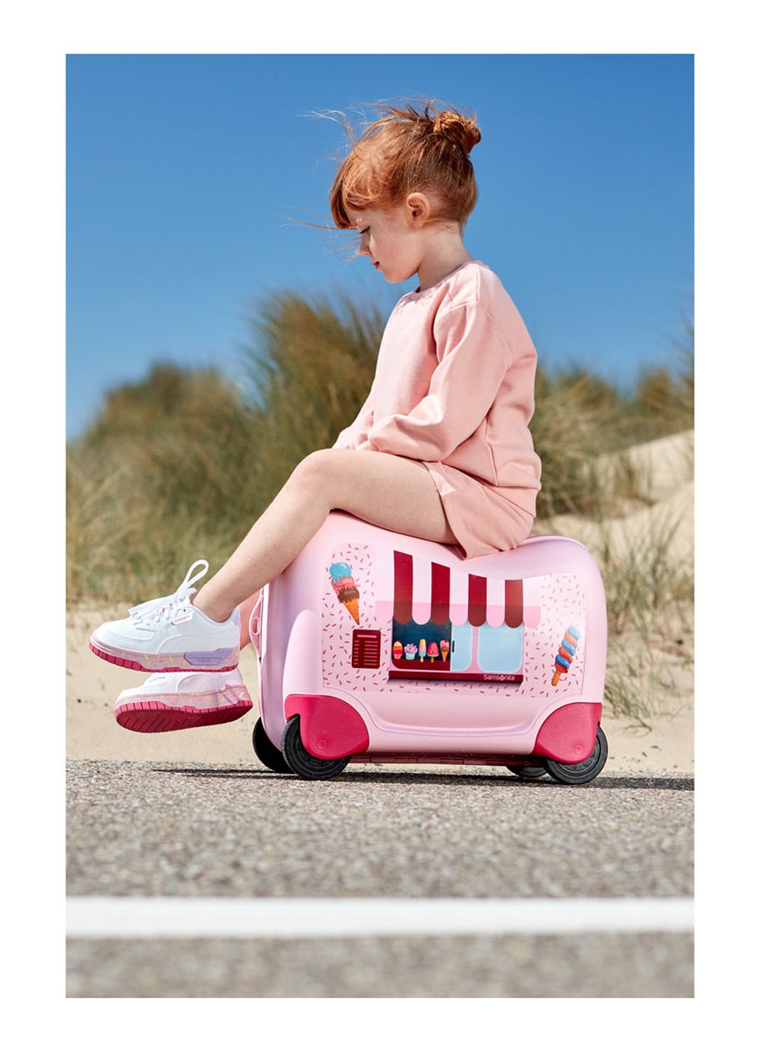 Samsonite Dream2Go spinner 38 cm - voorkant 6 lichtroze