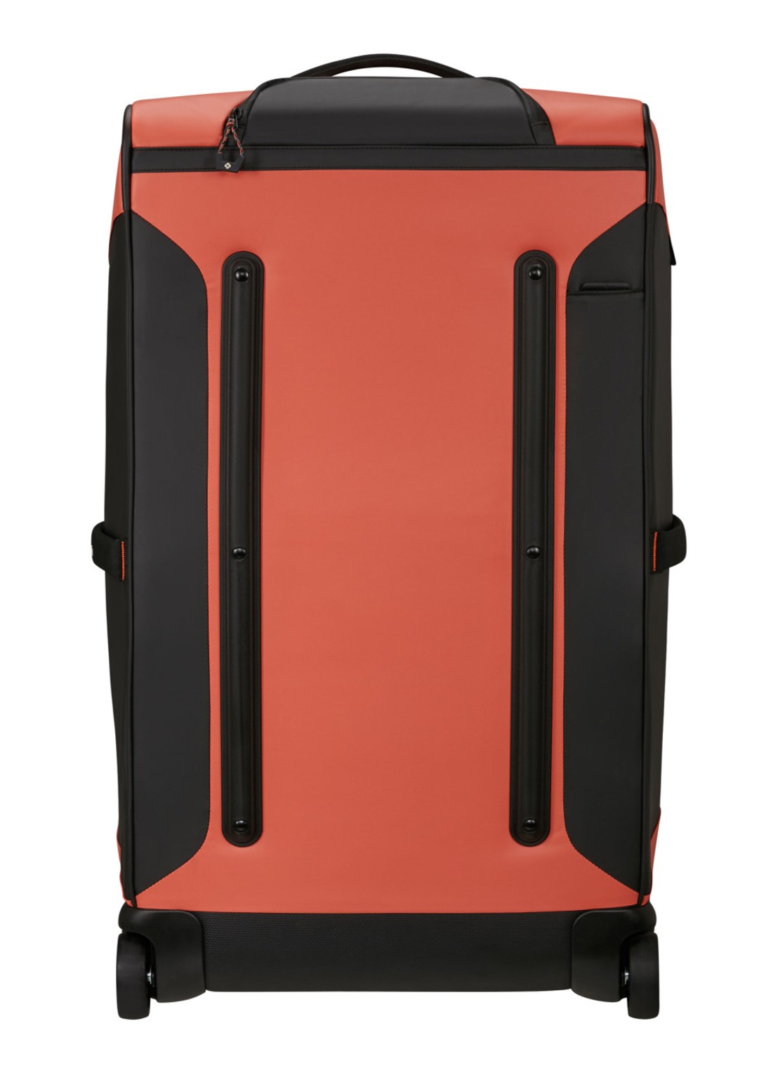 Samsonite ECODIVER DUFFLE/WH 79/29 COFFEE BEAN - detail oranjerood