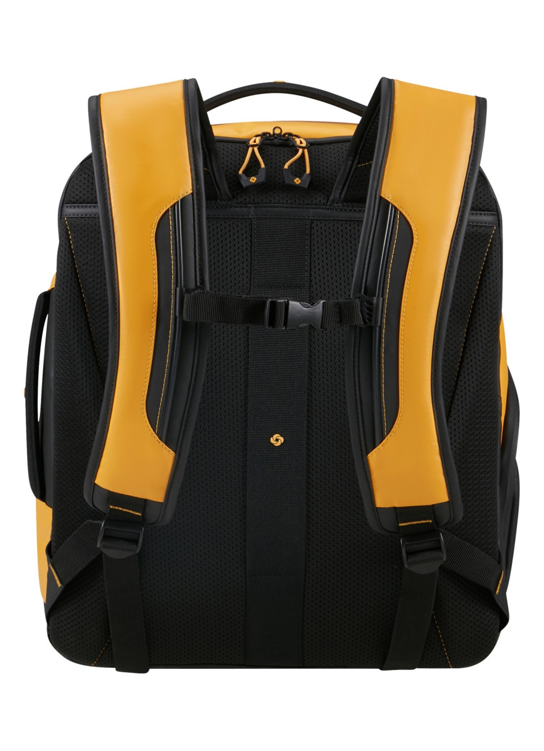 Samsonite Ecodiver M rugzak met 15,6 inch laptopvak - achterkant 3 geel