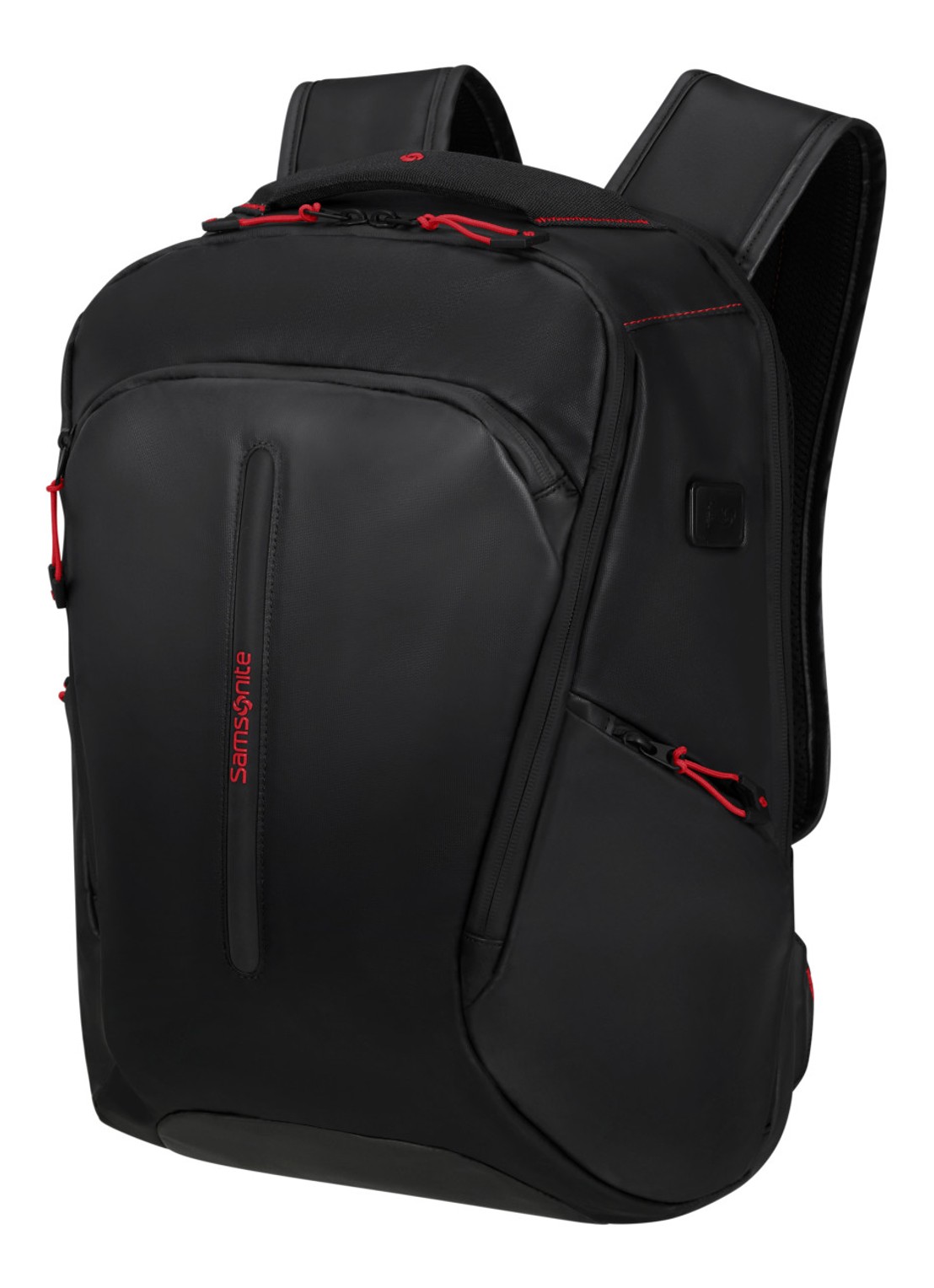 Samsonite Ecodiver M rugzak met USB poort en 15 inch laptopvak - voorkant 2 zwart