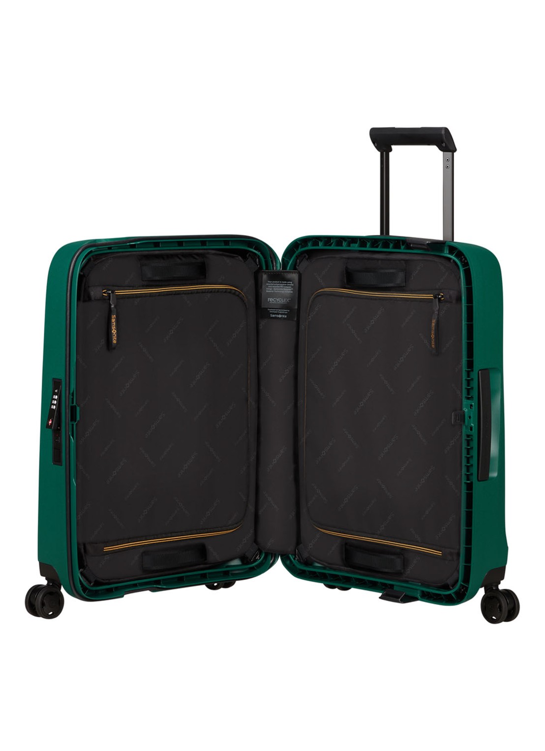 Samsonite Essens spinner 55 cm - achterkant donkergroen