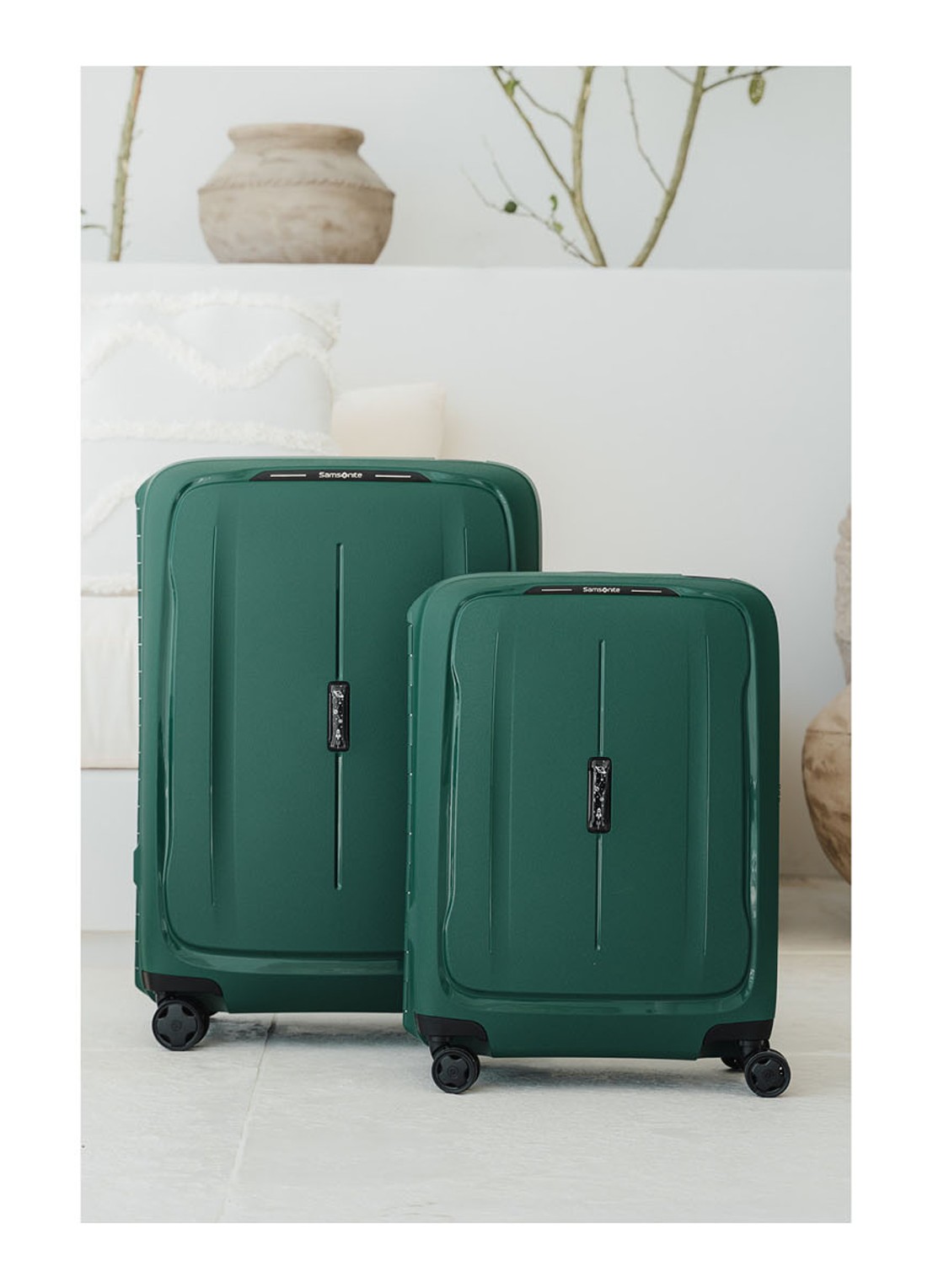 Samsonite Essens spinner 55 cm - detail 5 donkergroen