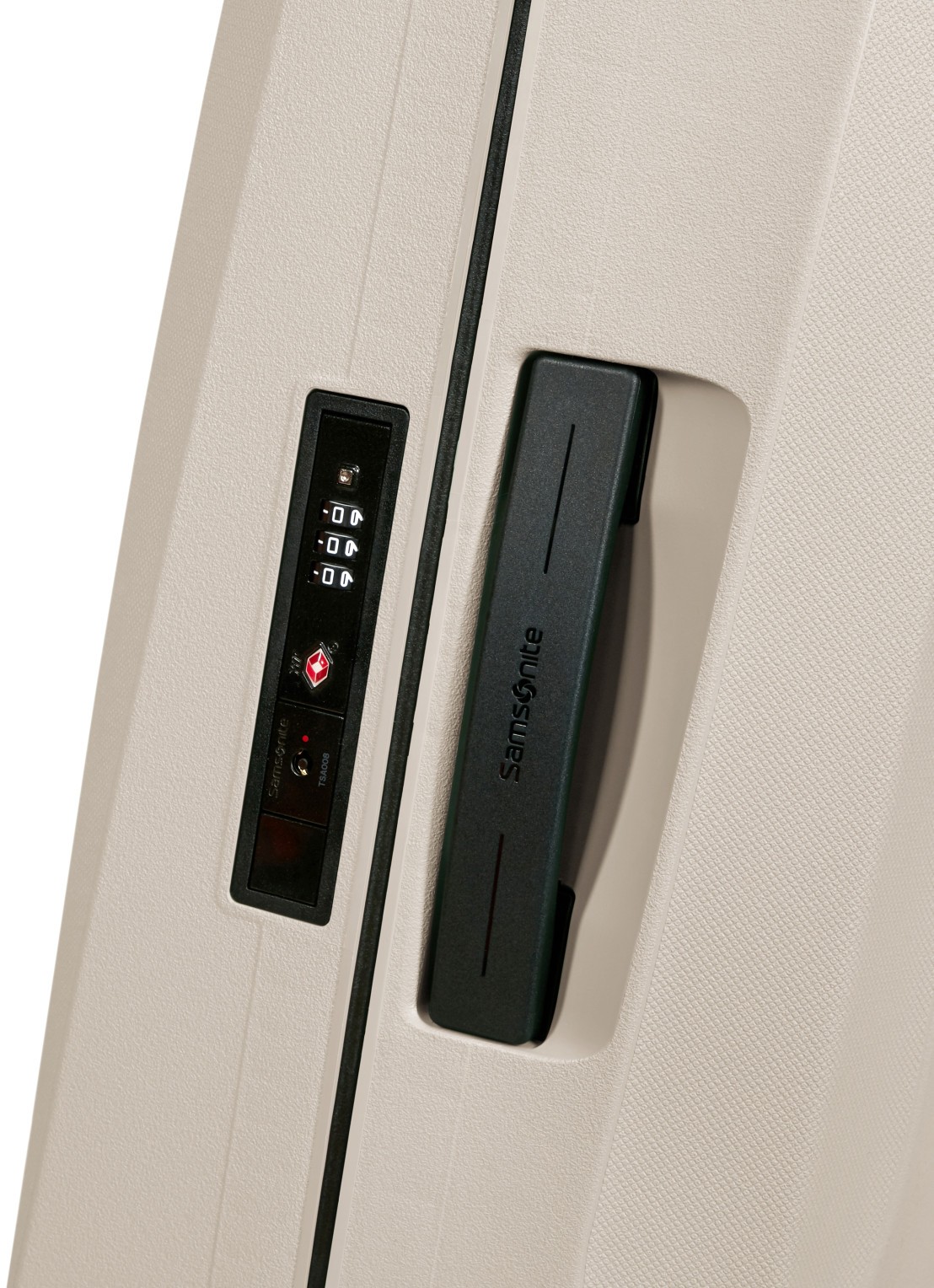 Samsonite Essens spinner 55 cm - detail zand