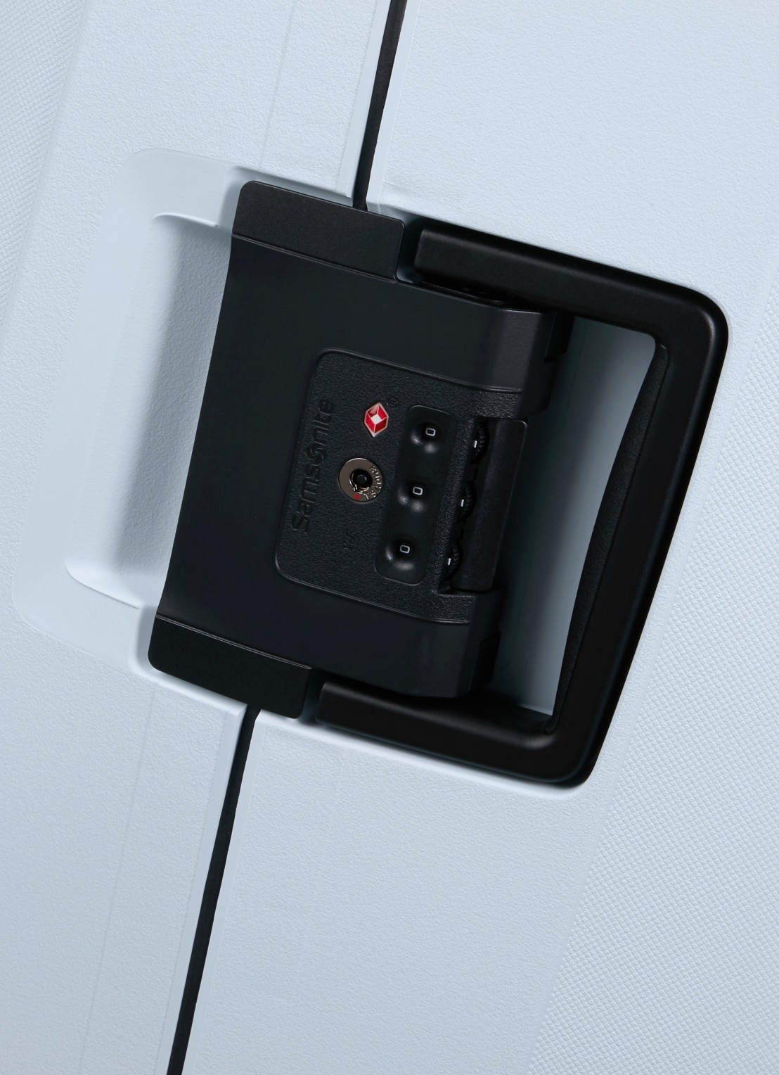Samsonite Essens spinner 69 cm - detail 3 glacier / lichtblauw