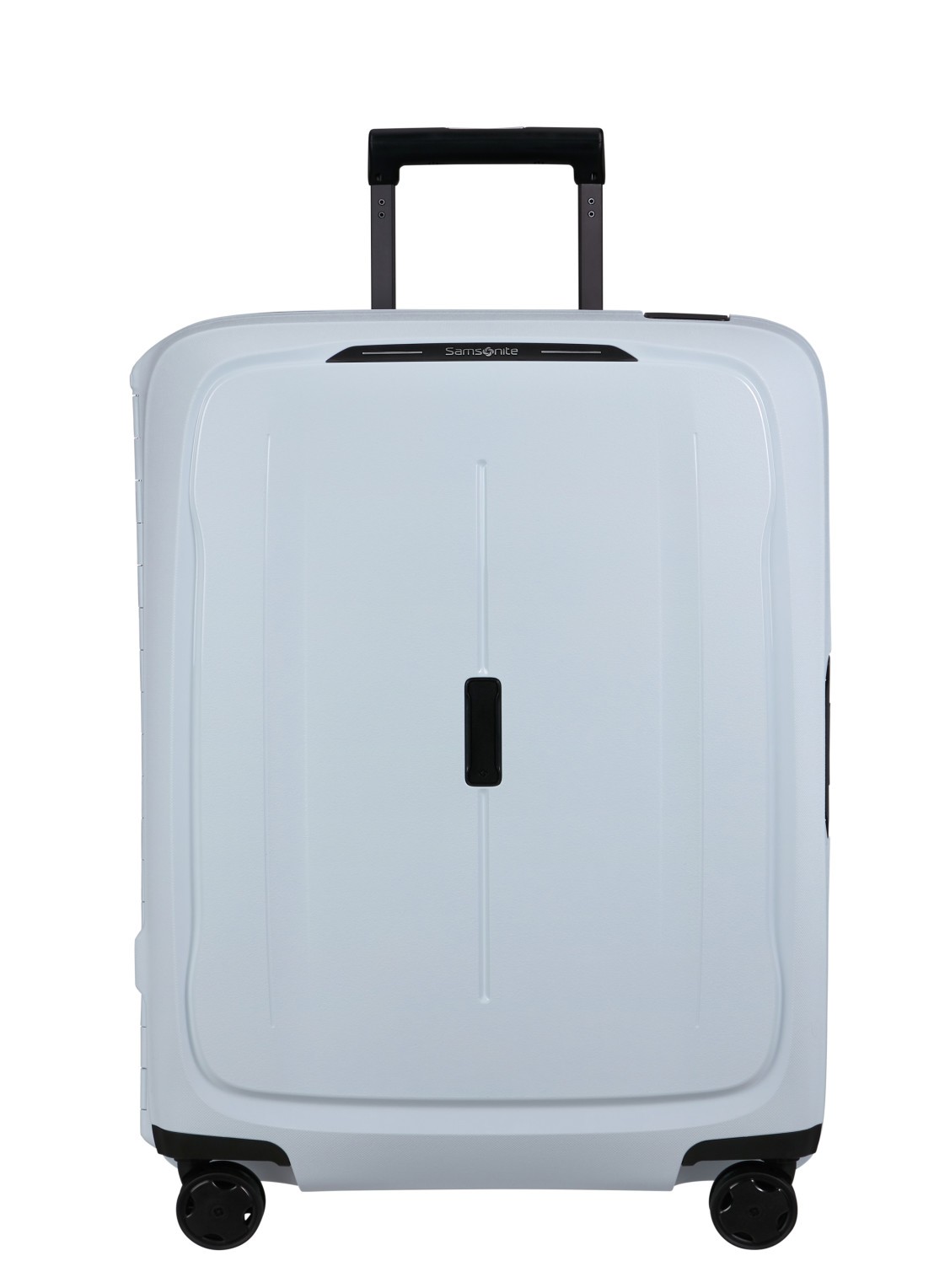 Samsonite Essens spinner 69 cm - voorkant 4 glacier / lichtblauw