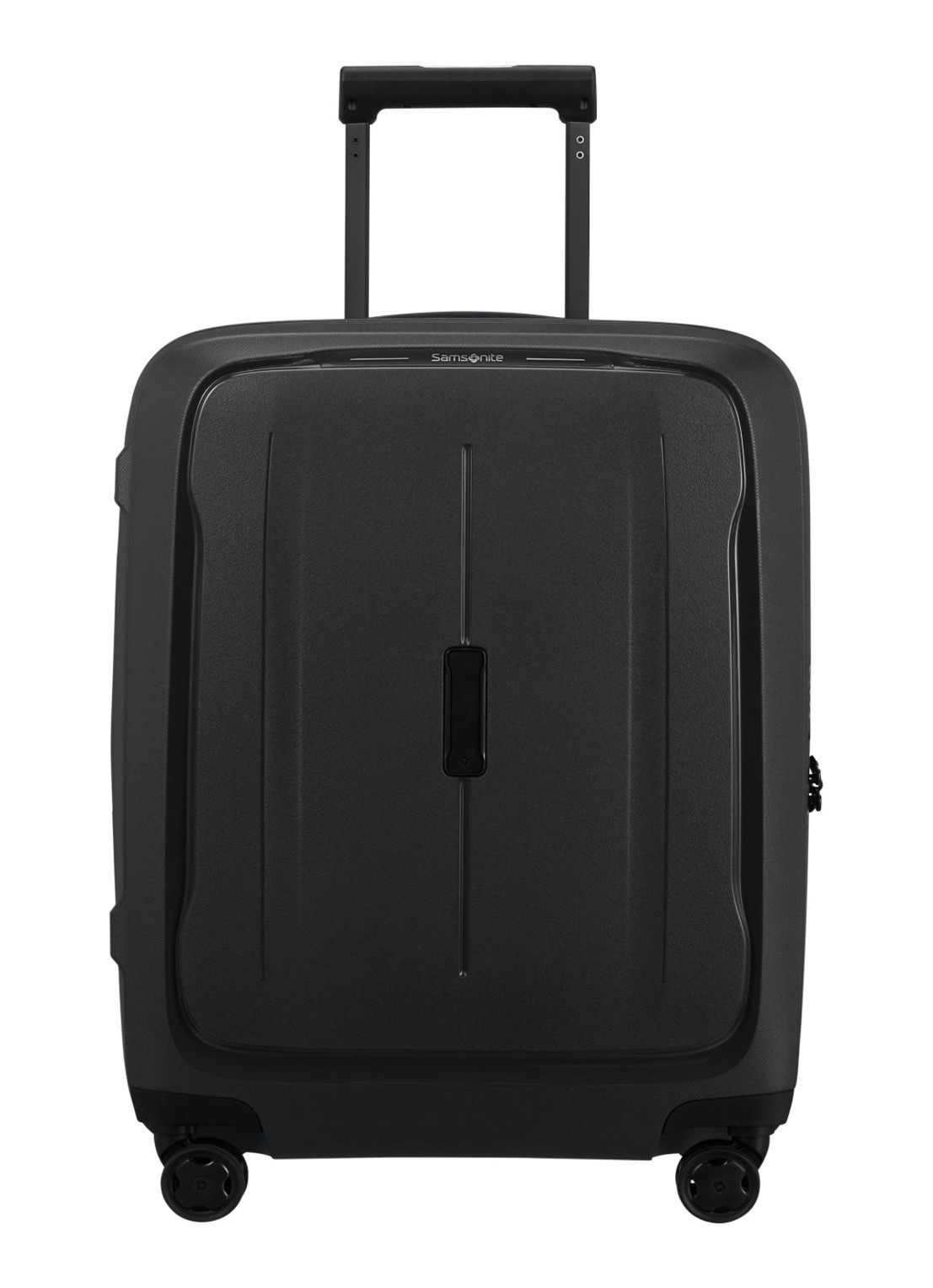Samsonite Essens vergrootbare spinner 55 cm - voorkant zwart