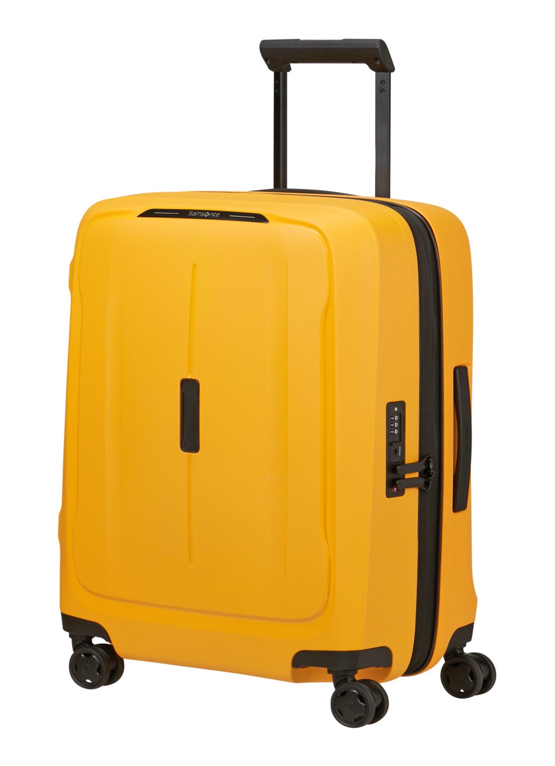 Samsonite Essens vergrootbare spinner 55 cm - voorkant 4 geel