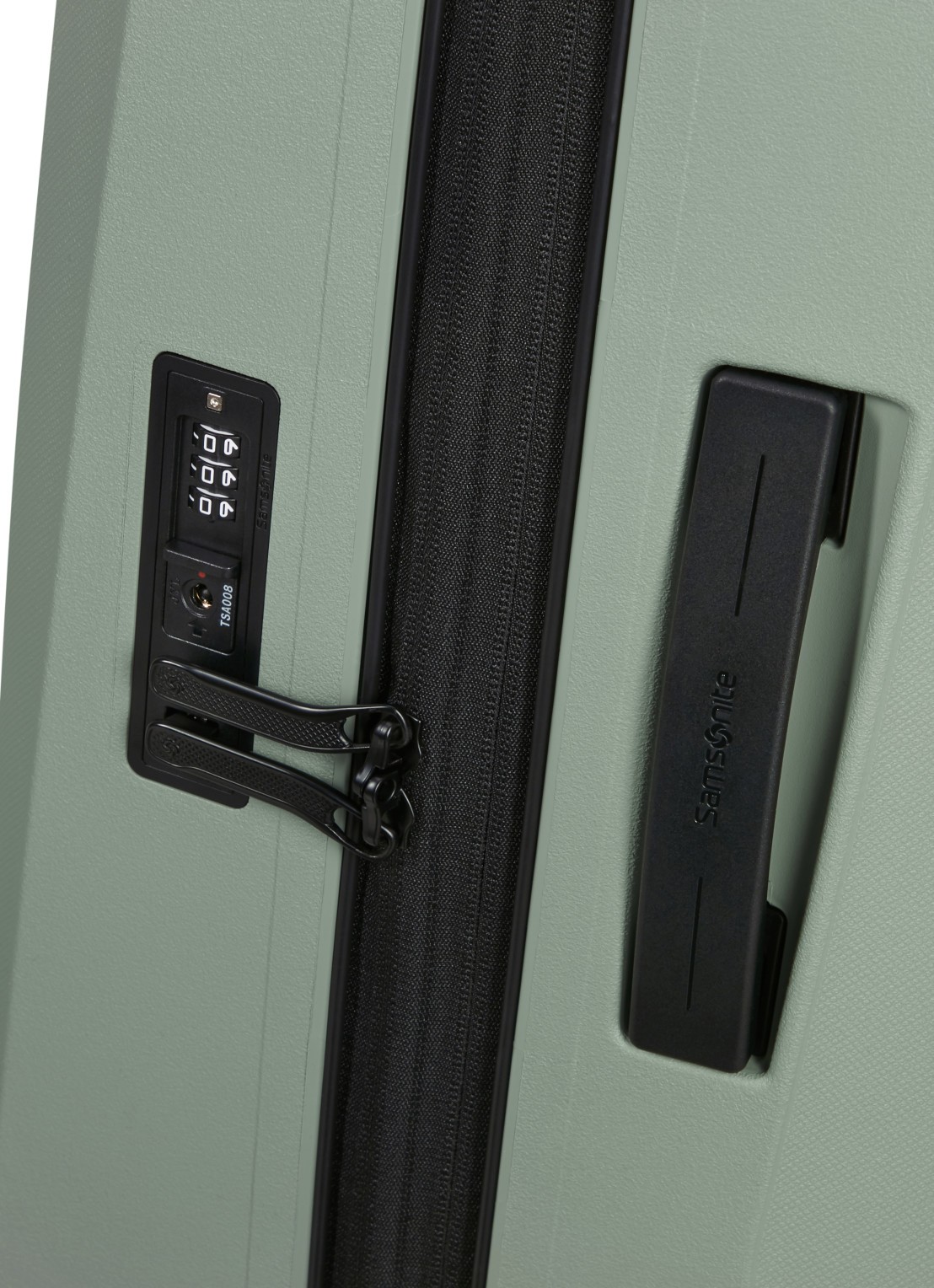 Samsonite Essens vergrootbare spinner 55 cm - detail lichtgroen