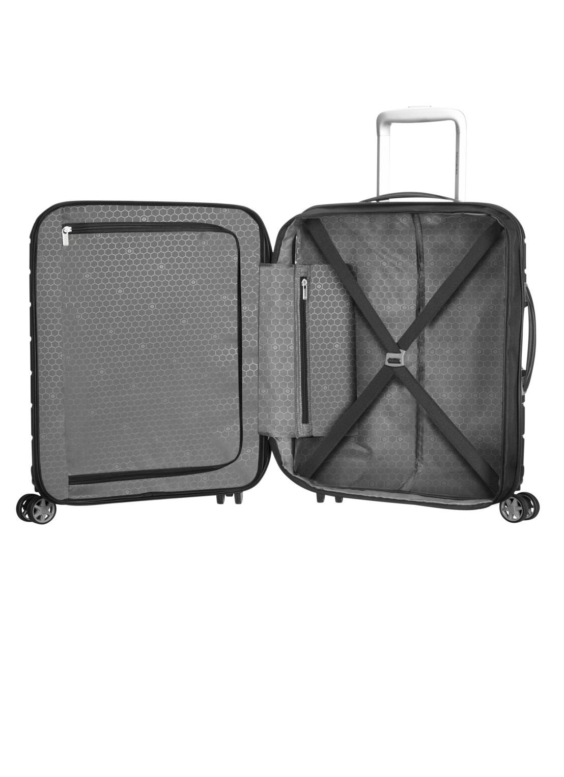 Samsonite Flux vergrootbare spinner 55 cm - detail 3 zwart