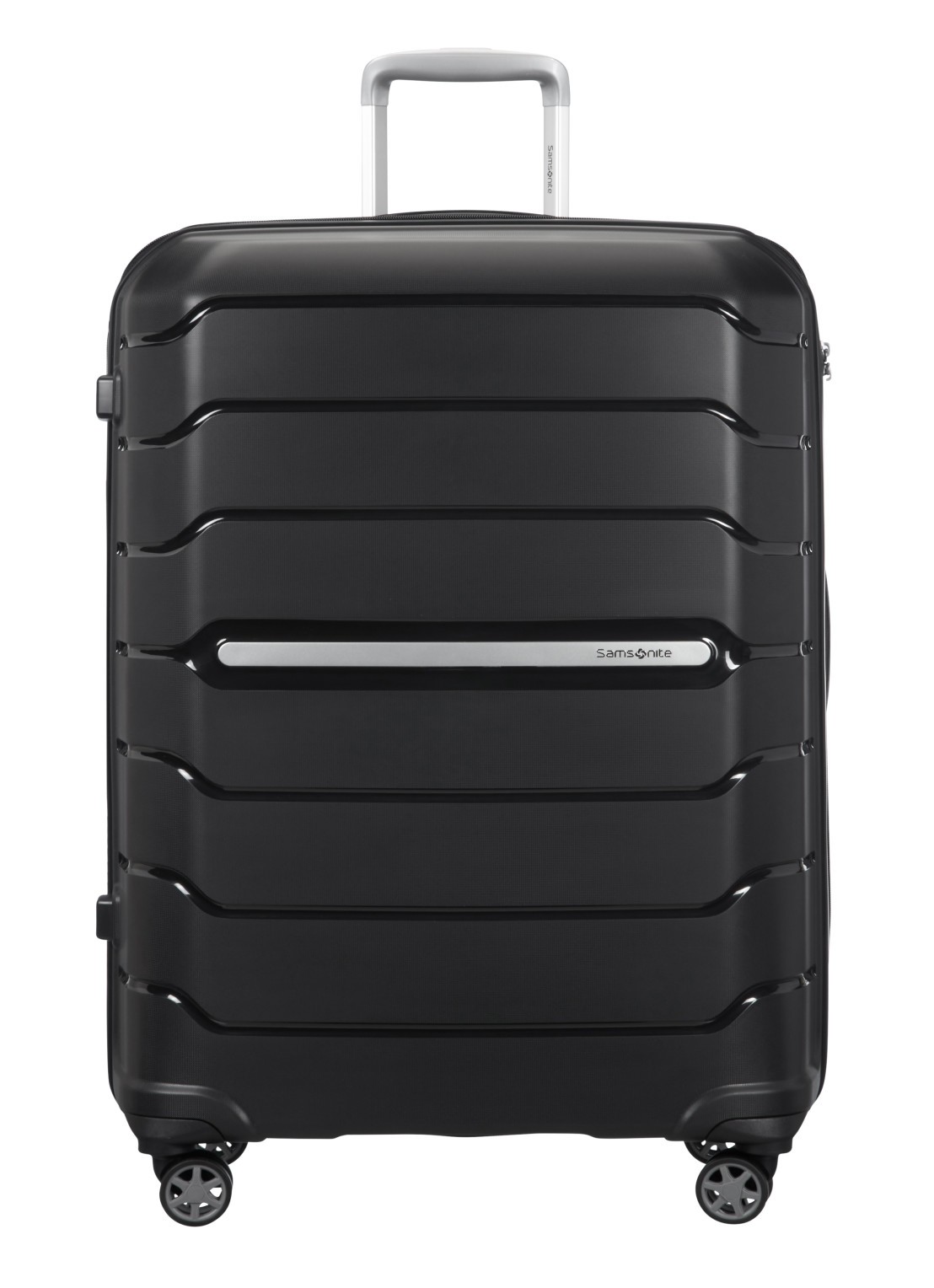Samsonite Flux vergrootbare spinner 68 cm - voorkant zwart