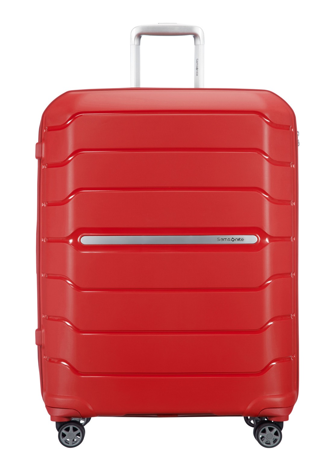 Samsonite Flux vergrootbare spinner 75 cm - voorkant steenrood