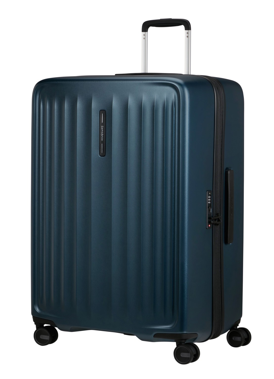 Samsonite Fyrm spinner 77 cm  - voorkant 2 staalblauw