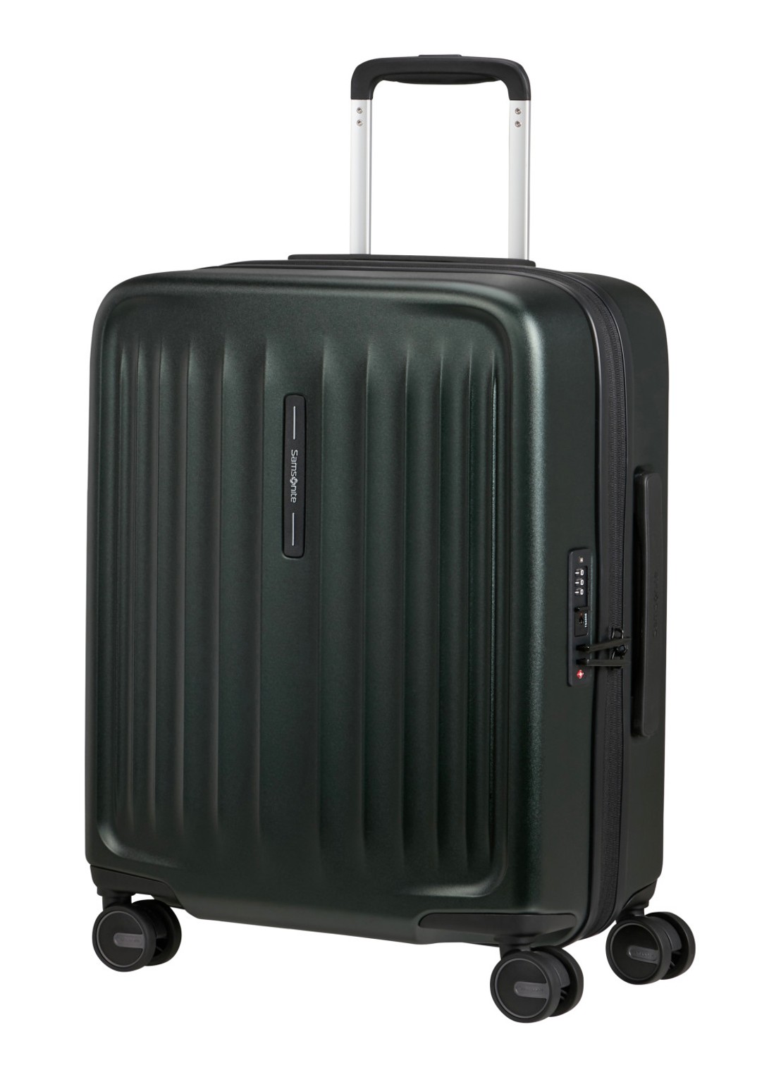 Samsonite Fyrm vergrootbare spinner 55 cm - voorkant 3 groen