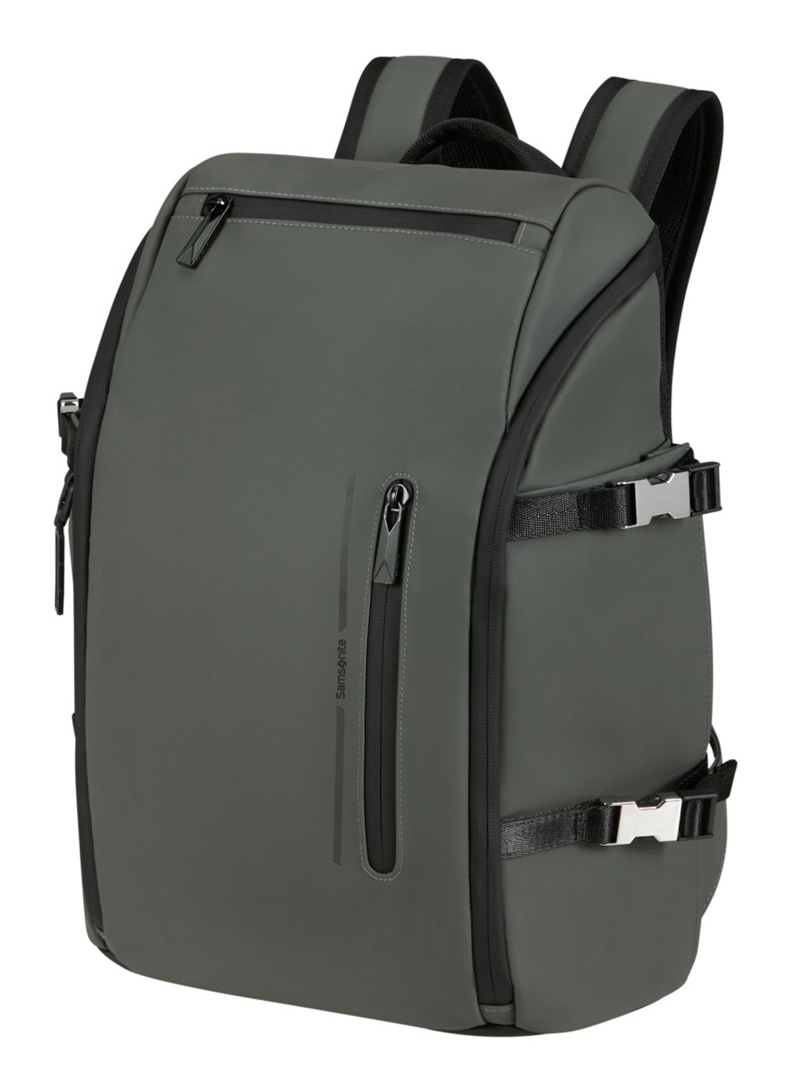 Samsonite Glam-Go rugzak met 14,1 inch laptopvak - voorkant 3 olijfgroen