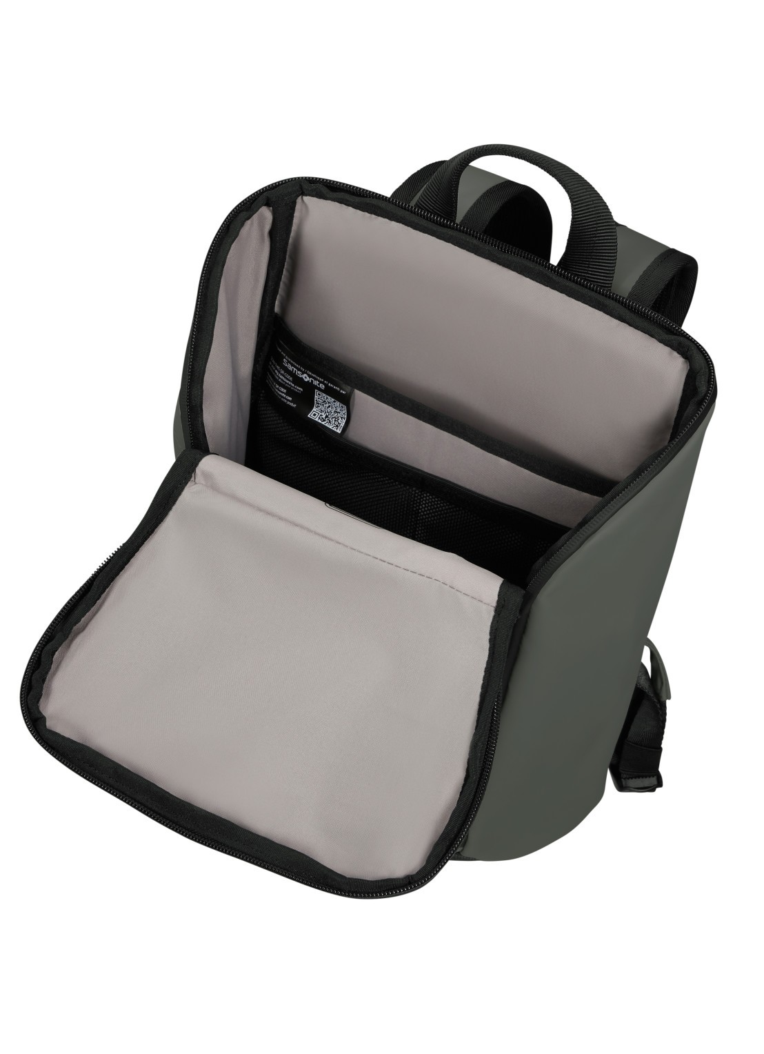 Samsonite Glam-Go rugzak - achterkant olijfgroen