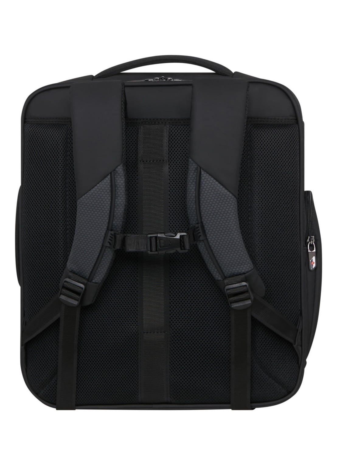 Samsonite Glazed M rugzak met 17 inch laptopvak - achterkant zwart