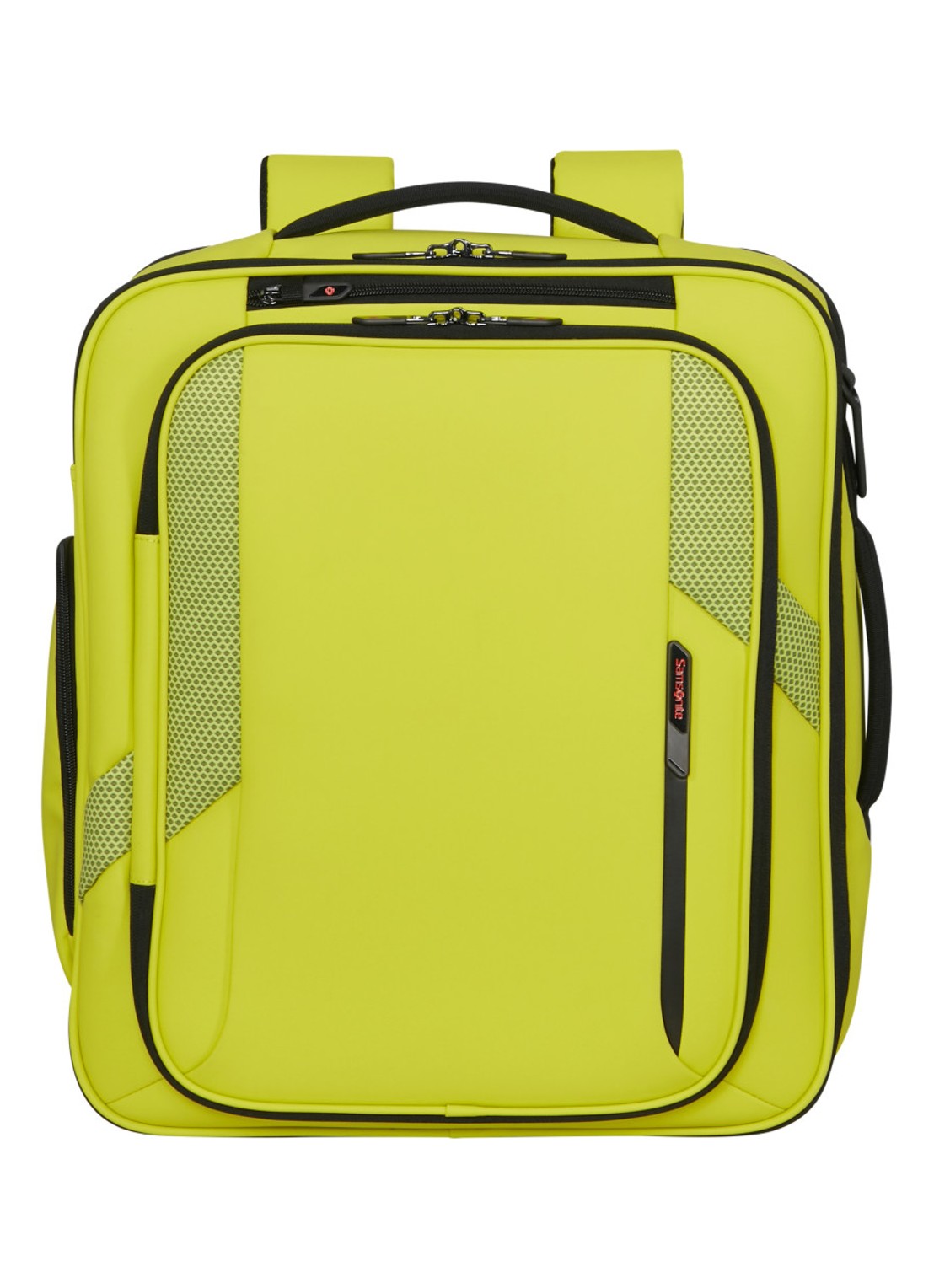 Samsonite Glazed M rugzak met 17 inch laptopvak - voorkant 2 lime