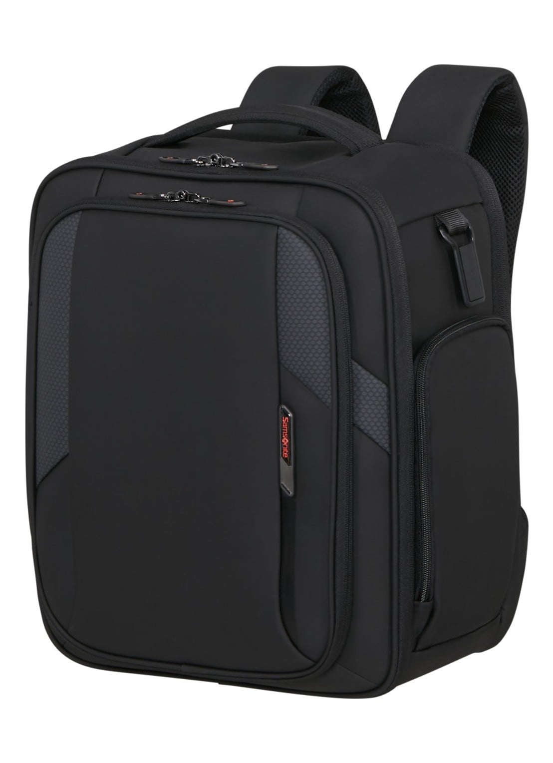 Samsonite Glazed S rugzak met 15 inch laptopvak - voorkant 2 zwart