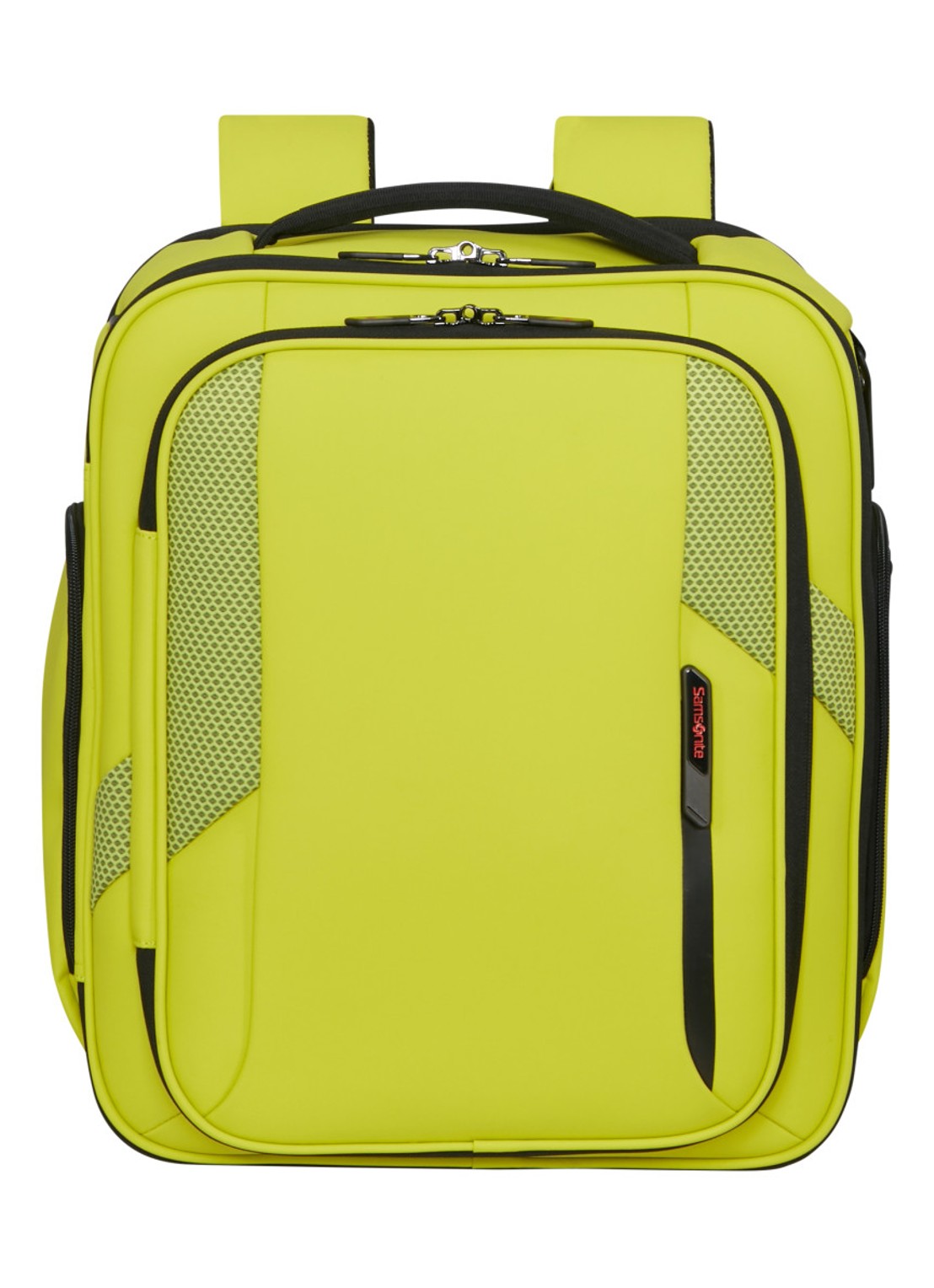 Samsonite Glazed S rugzak met 15 inch laptopvak - voorkant 2 lime
