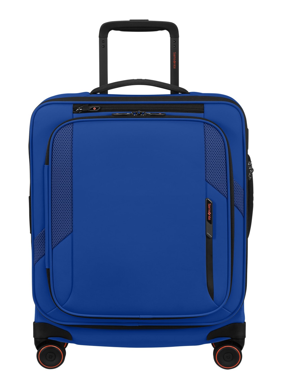Samsonite Glazed vergrootbare spinner 55 cm - voorkant 3 kobaltblauw