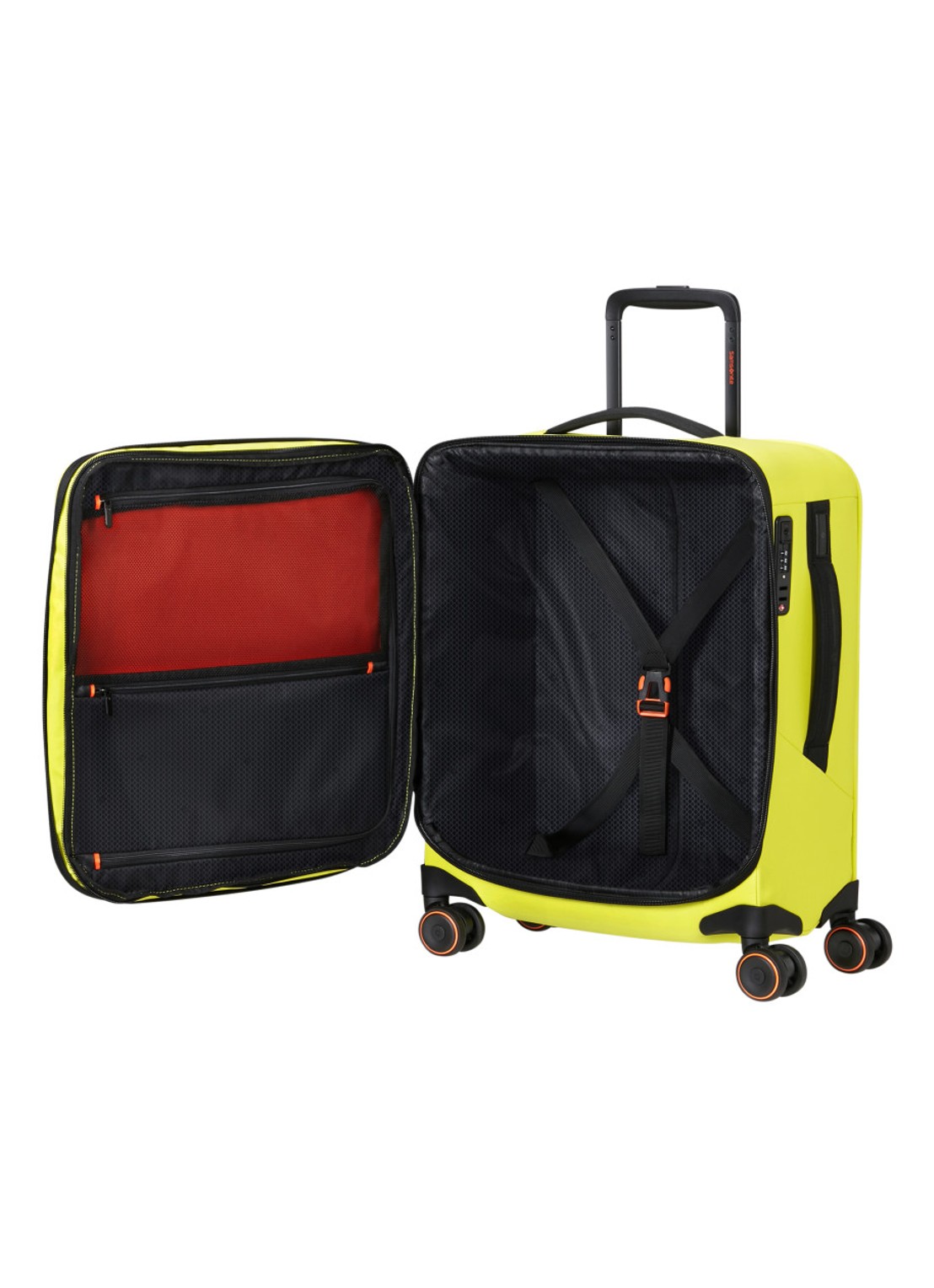 Samsonite Glazed vergrootbare spinner 55 cm - achterkant 3 lime