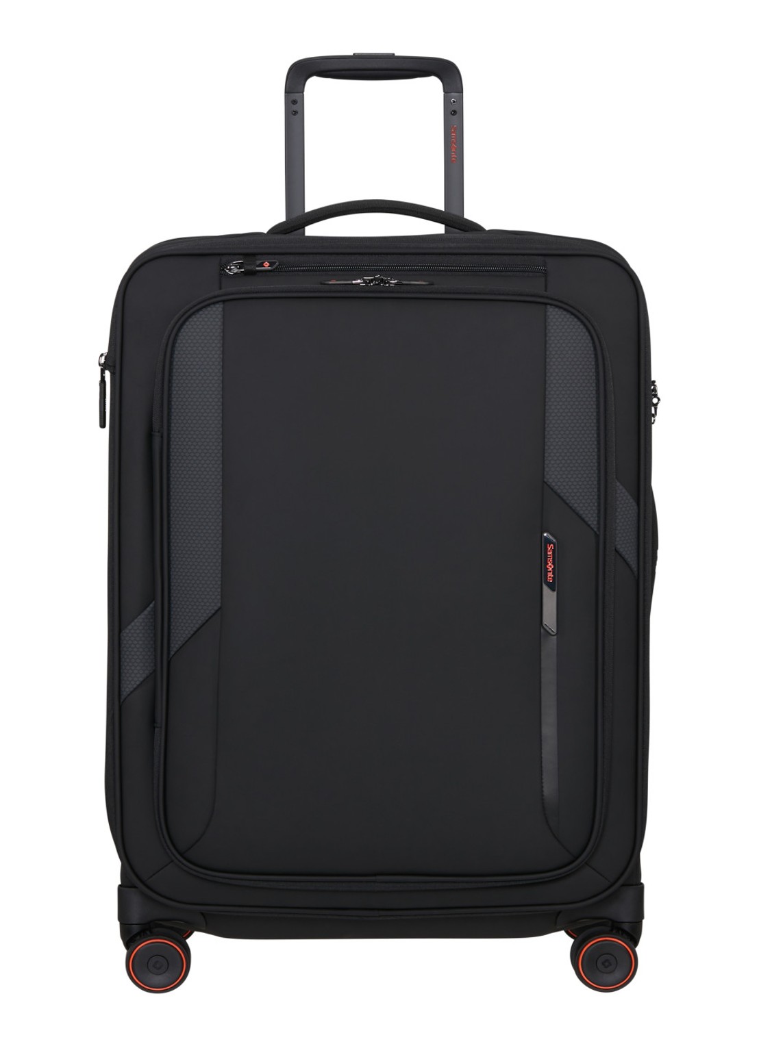 Samsonite Glazed vergrootbare spinner 67 cm - voorkant zwart
