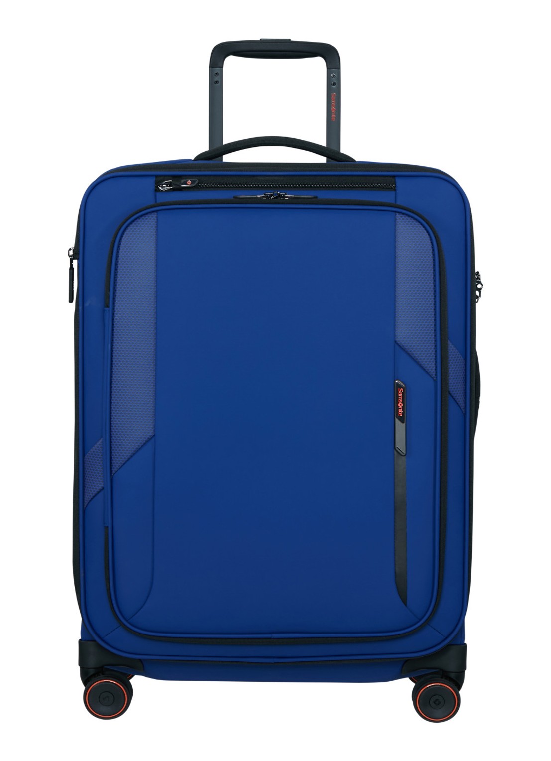 Samsonite Glazed vergrootbare spinner 67 cm - voorkant 3 kobaltblauw