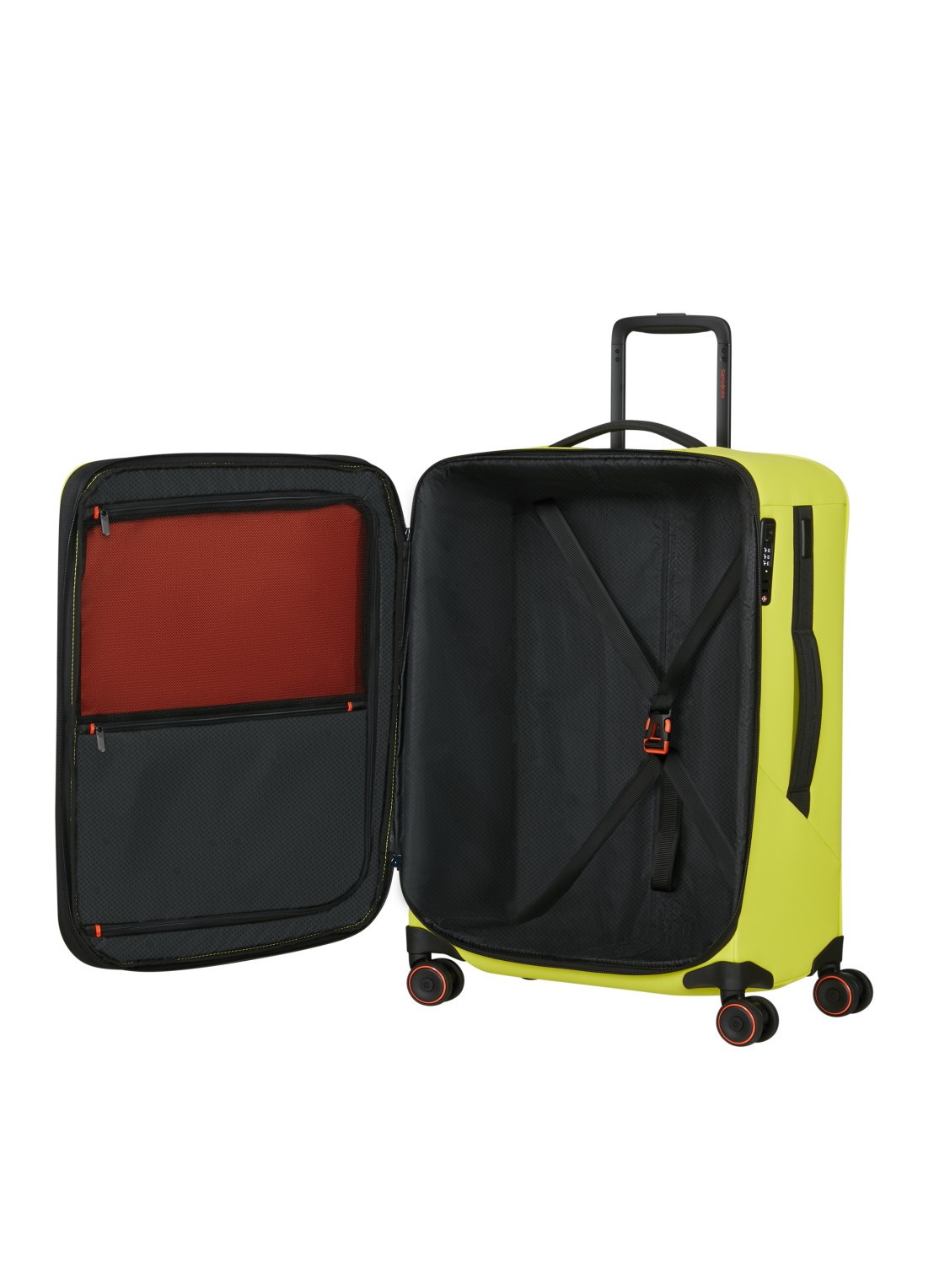 Samsonite Glazed vergrootbare spinner 67 cm - achterkant 5 lime