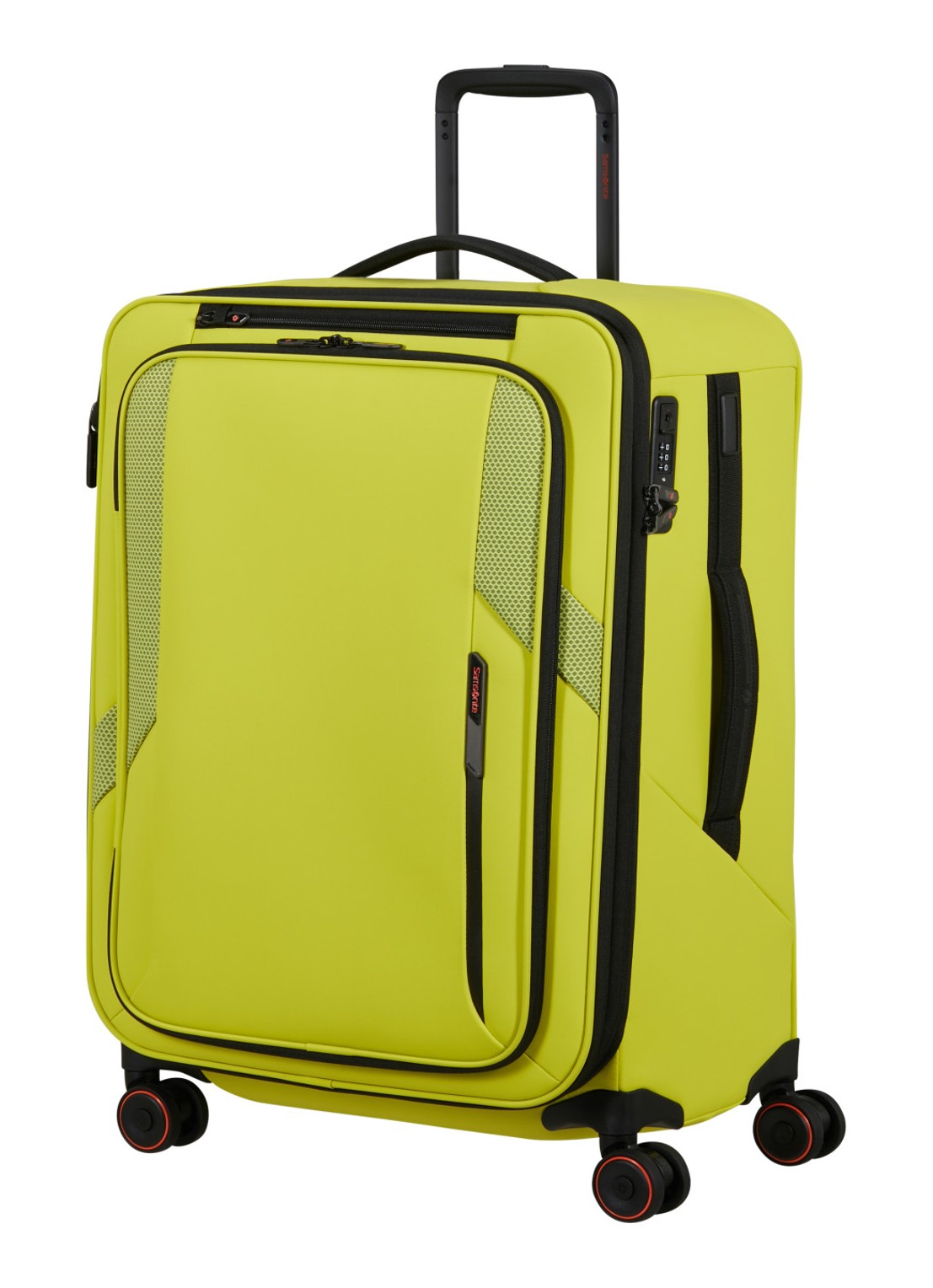 Samsonite Glazed vergrootbare spinner 67 cm - voorkant 2 lime