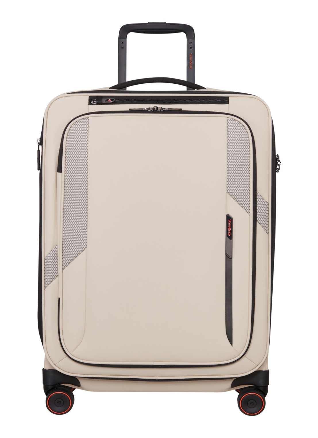 Samsonite Glazed vergrootbare spinner 67 cm - voorkant 4 zand