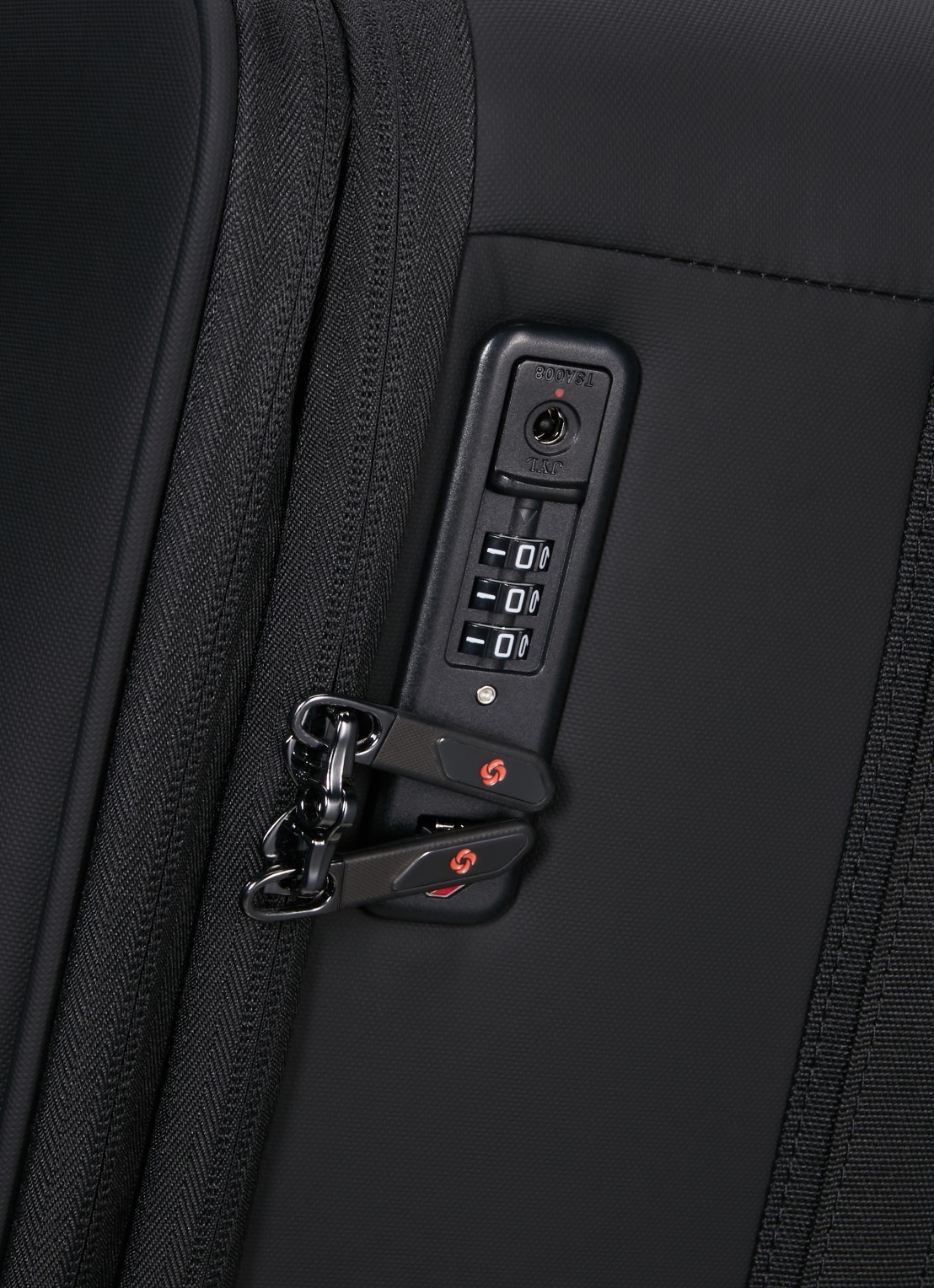 Samsonite Glazed vergrootbare spinner 78 cm - detail 5 zwart