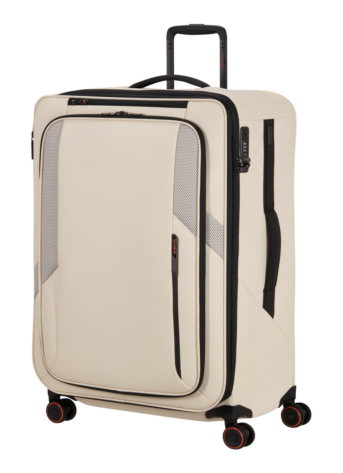 Samsonite Glazed vergrootbare spinner 78 cm - voorkant 2 zand