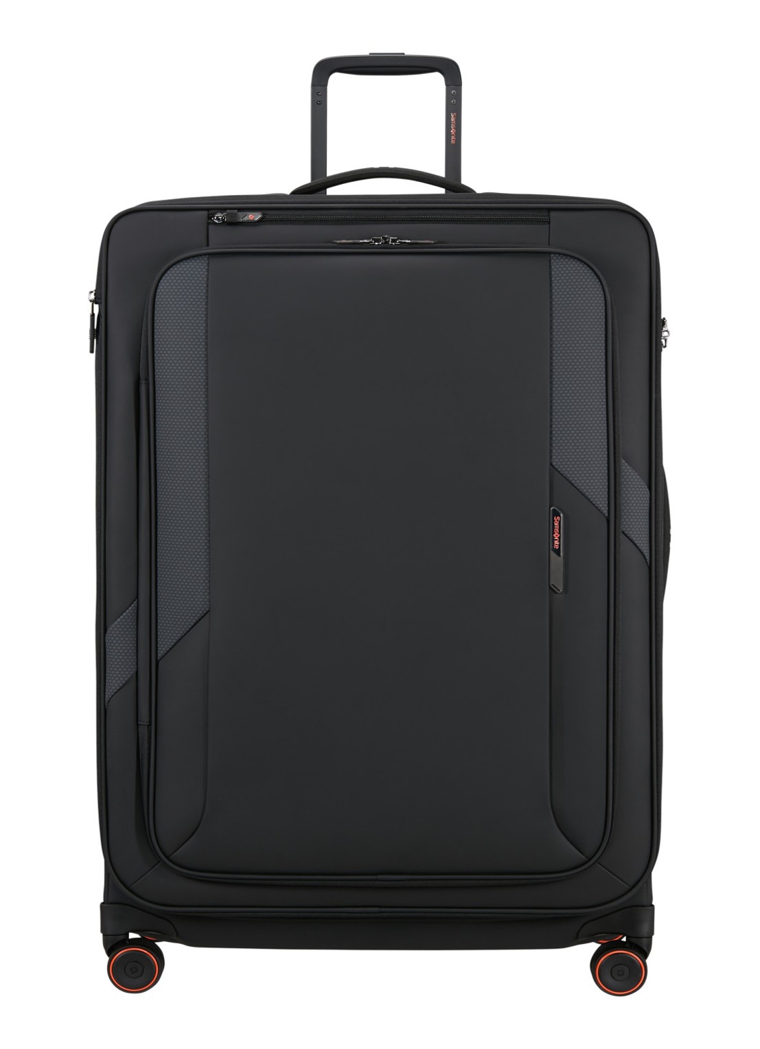 Samsonite Glazed vergrootbare spinner 84 cm - voorkant zwart