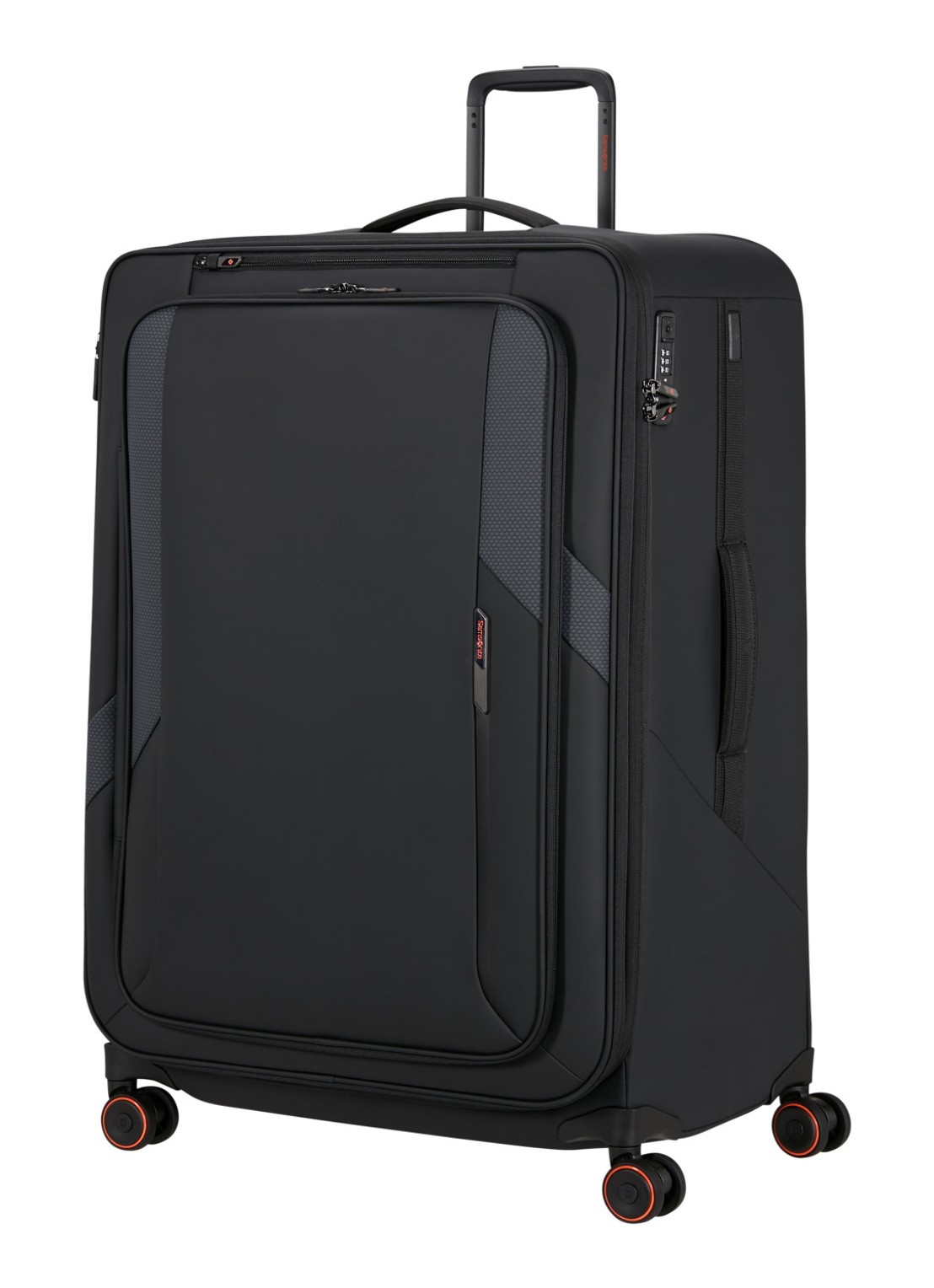 Samsonite Glazed vergrootbare spinner 84 cm - voorkant 2 zwart