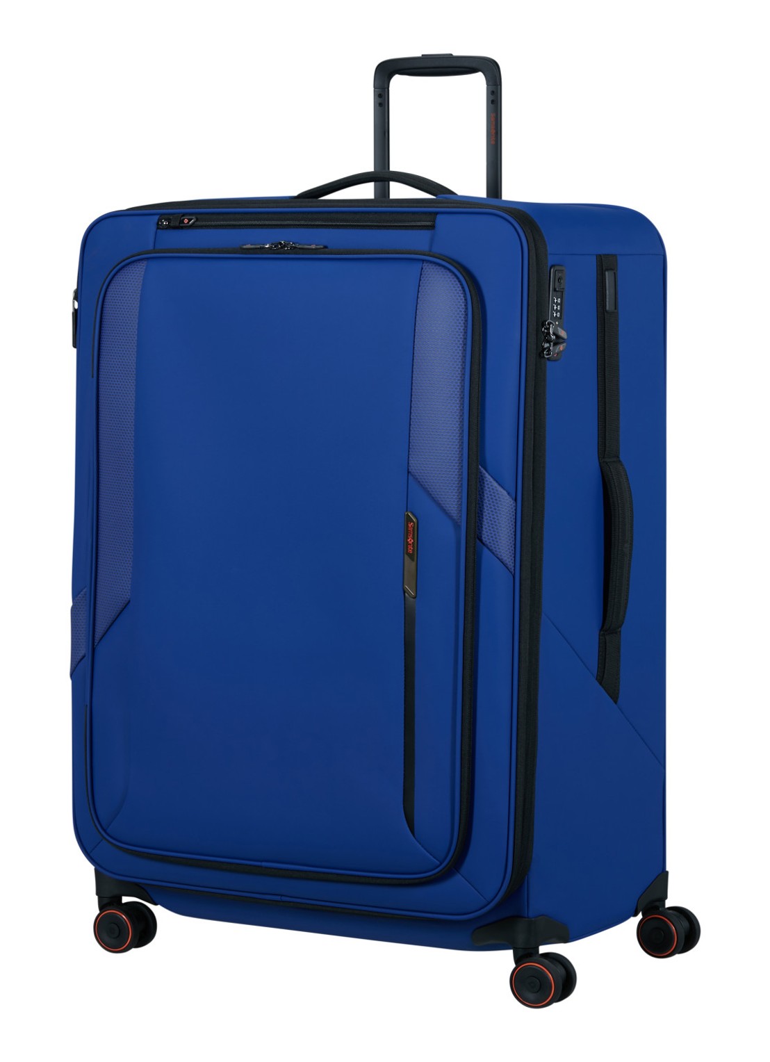 Samsonite Glazed vergrootbare spinner 84 cm - voorkant 2 kobaltblauw
