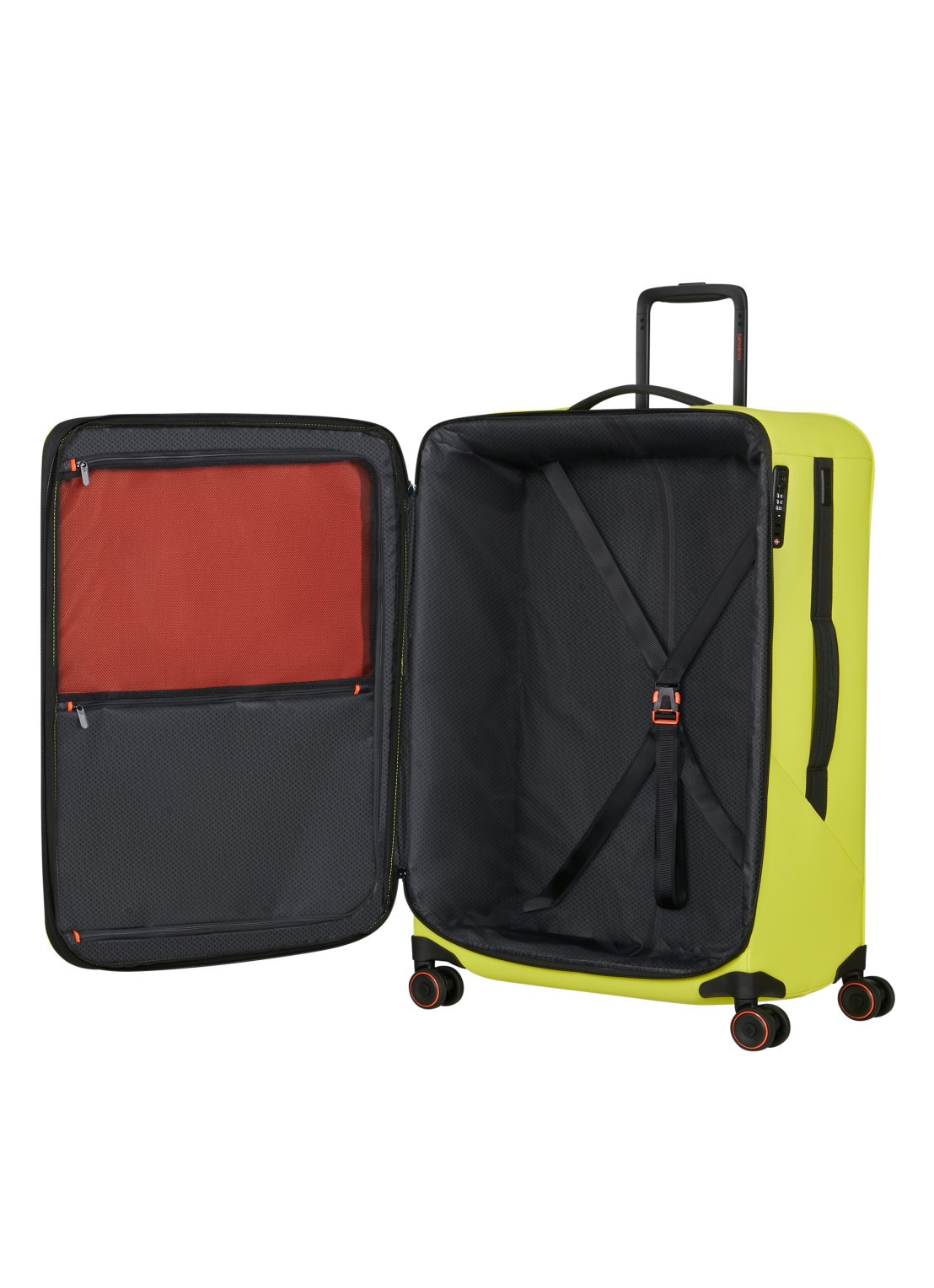 Samsonite Glazed vergrootbare spinner 84 cm - achterkant 3 lime