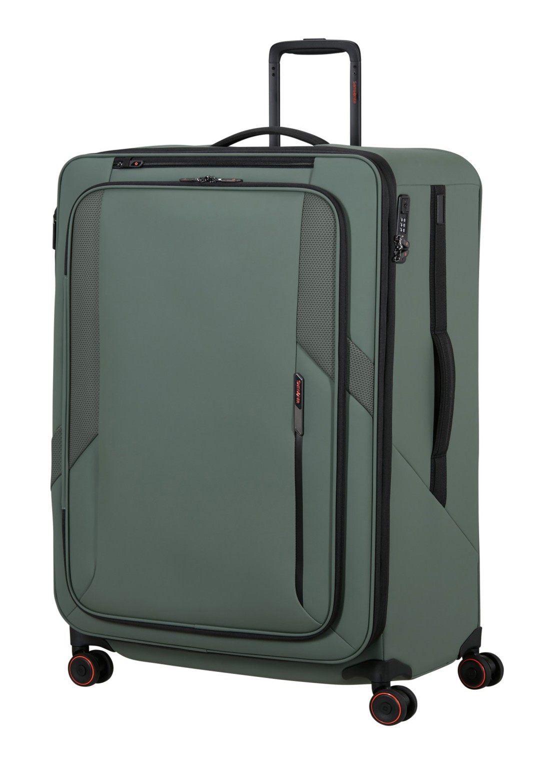 Samsonite Glazed vergrootbare spinner 84 cm - voorkant 4 mosgroen