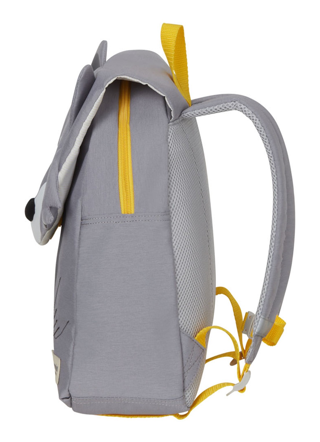 Samsonite Happy Sammies Raccoon Remy rugzak S+ met applicatie - detail 4 lichtgrijs