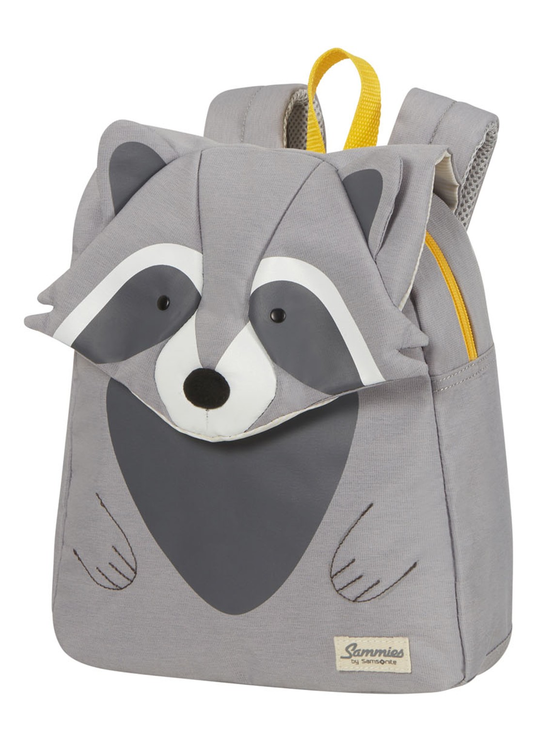 Samsonite Happy Sammies Raccoon Remy rugzak S met applicatie - detail 2 lichtgrijs