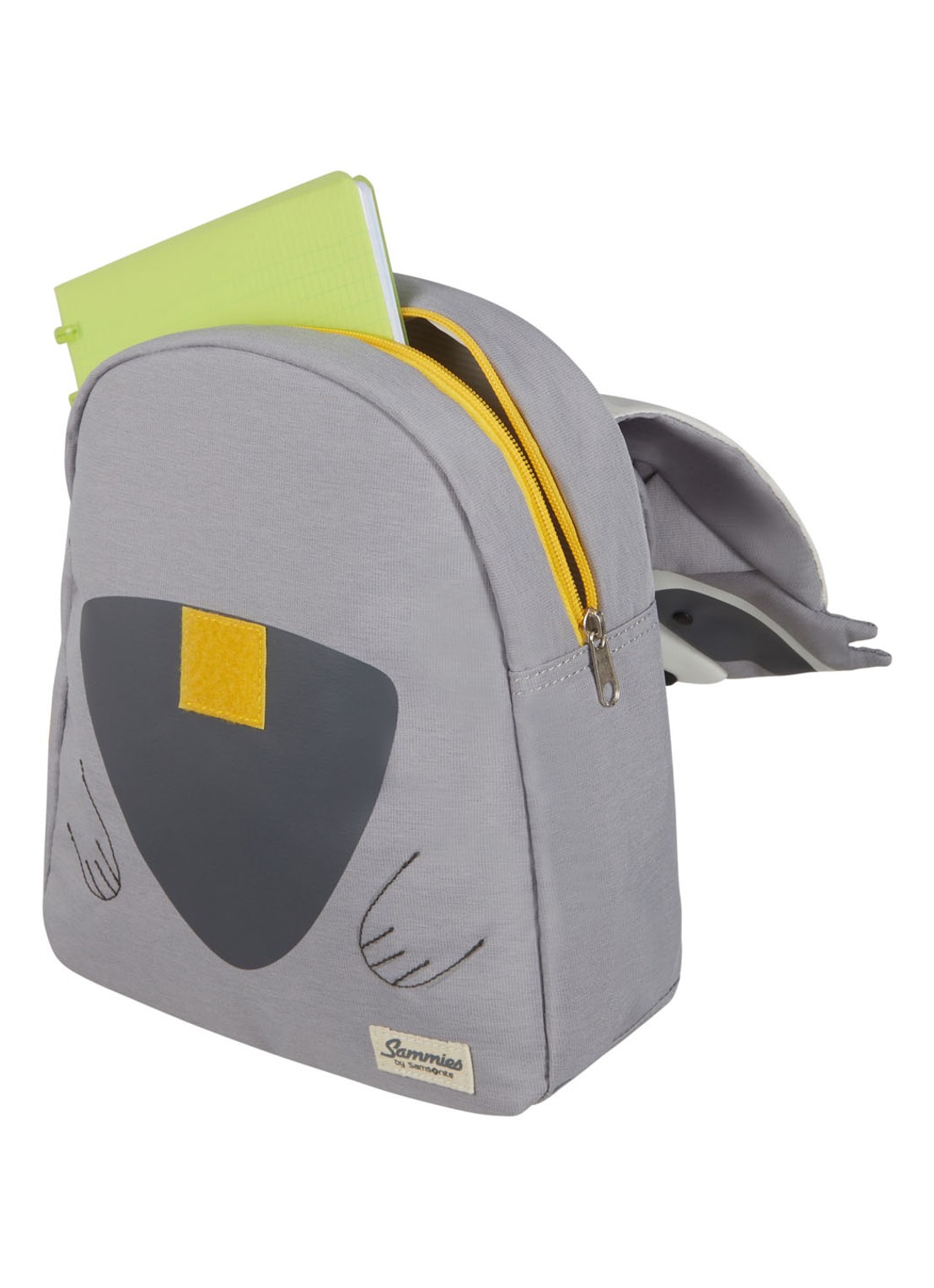 Samsonite Happy Sammies Raccoon Remy rugzak S met applicatie - detail 6 lichtgrijs
