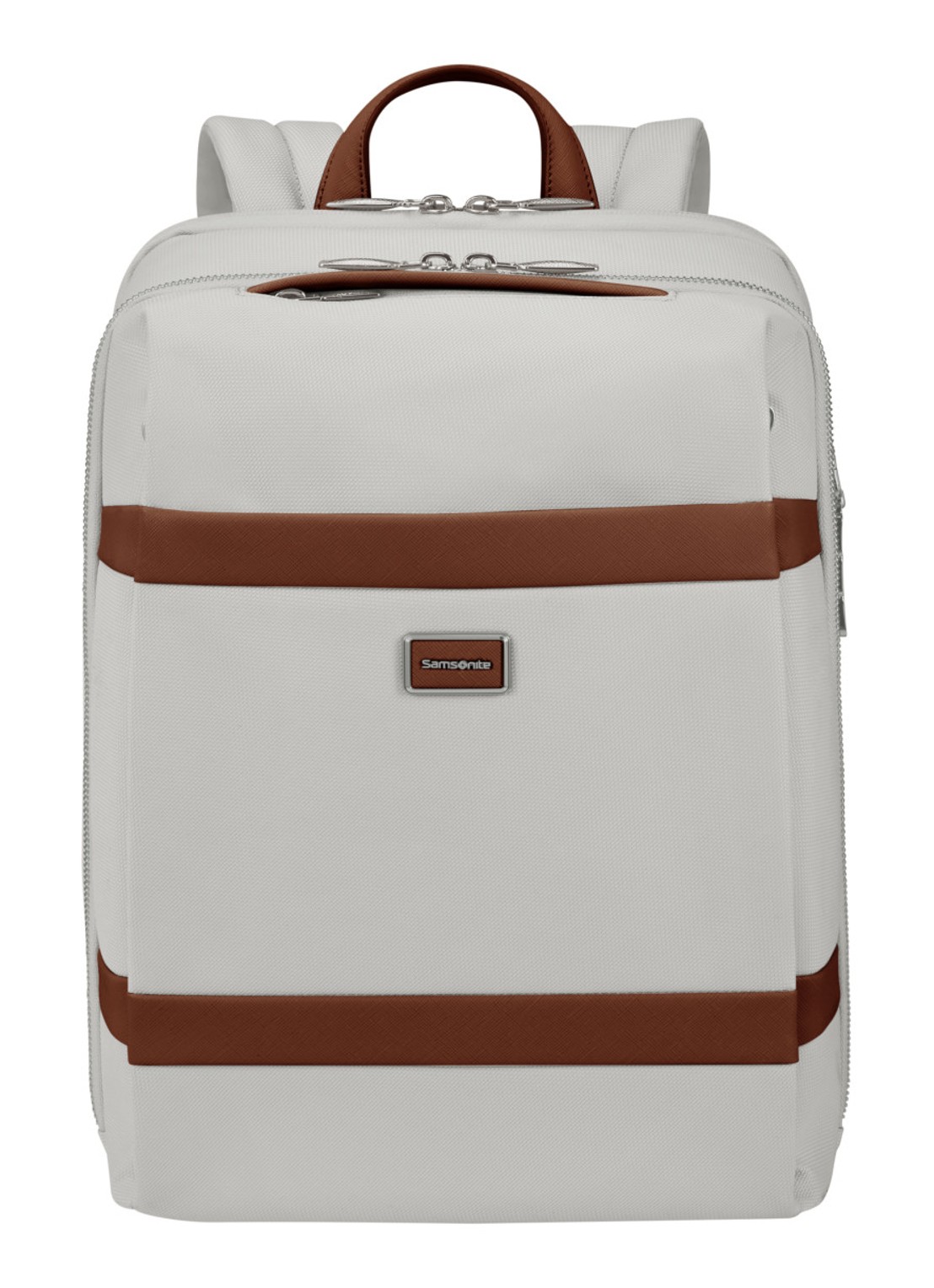 Samsonite Image Biz rugzak met 14.1 inch laptopvak - voorkant ivory
