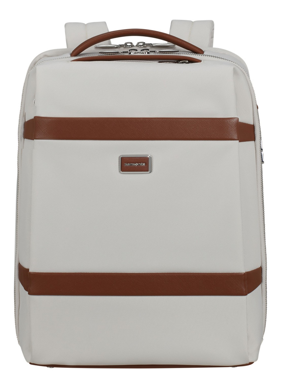 Samsonite Image Biz rugzak met 15.6 inch laptopvak - voorkant ivory