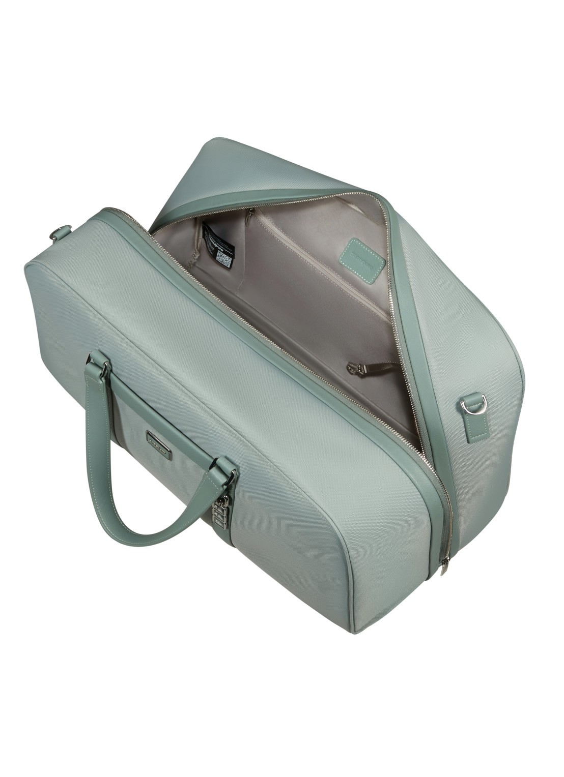 Samsonite Image Biz S duffel weekendtas met afneembare schouderriem - achterkant 3 lichtgroen