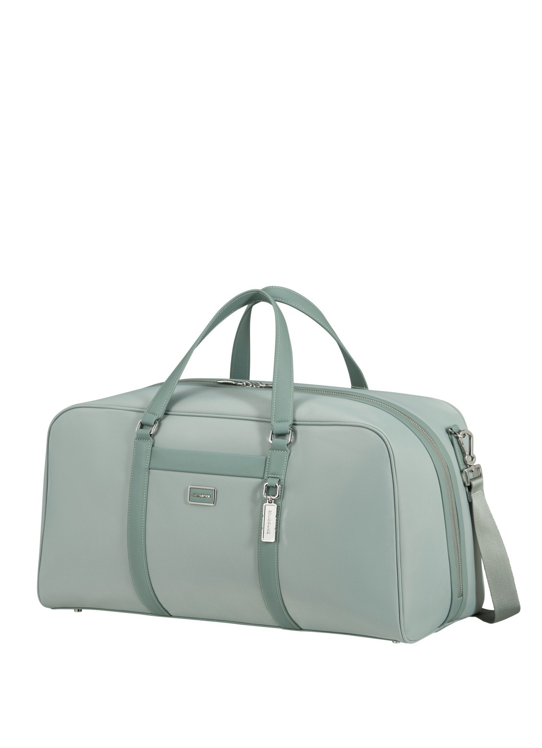 Samsonite Image Biz S duffel weekendtas met afneembare schouderriem - voorkant 2 lichtgroen