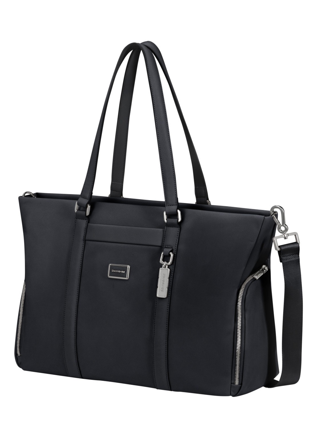 Samsonite Image Biz shopper met 14.1 inch laptopvak - voorkant 2 zwart