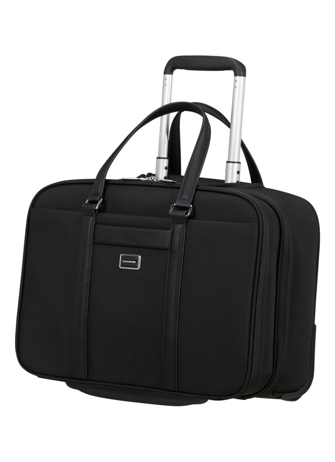 Samsonite Image Biz trolley met 15.6 inch laptopvak - voorkant 2 zwart