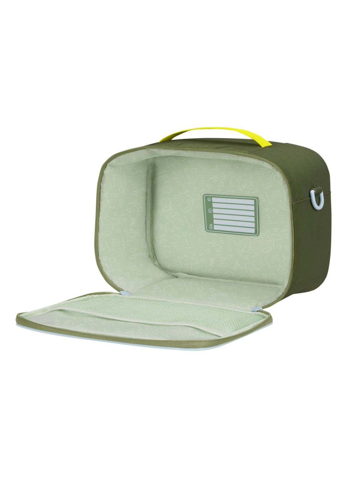 Samsonite Kidzjoy lunchtas - detail mosgroen
